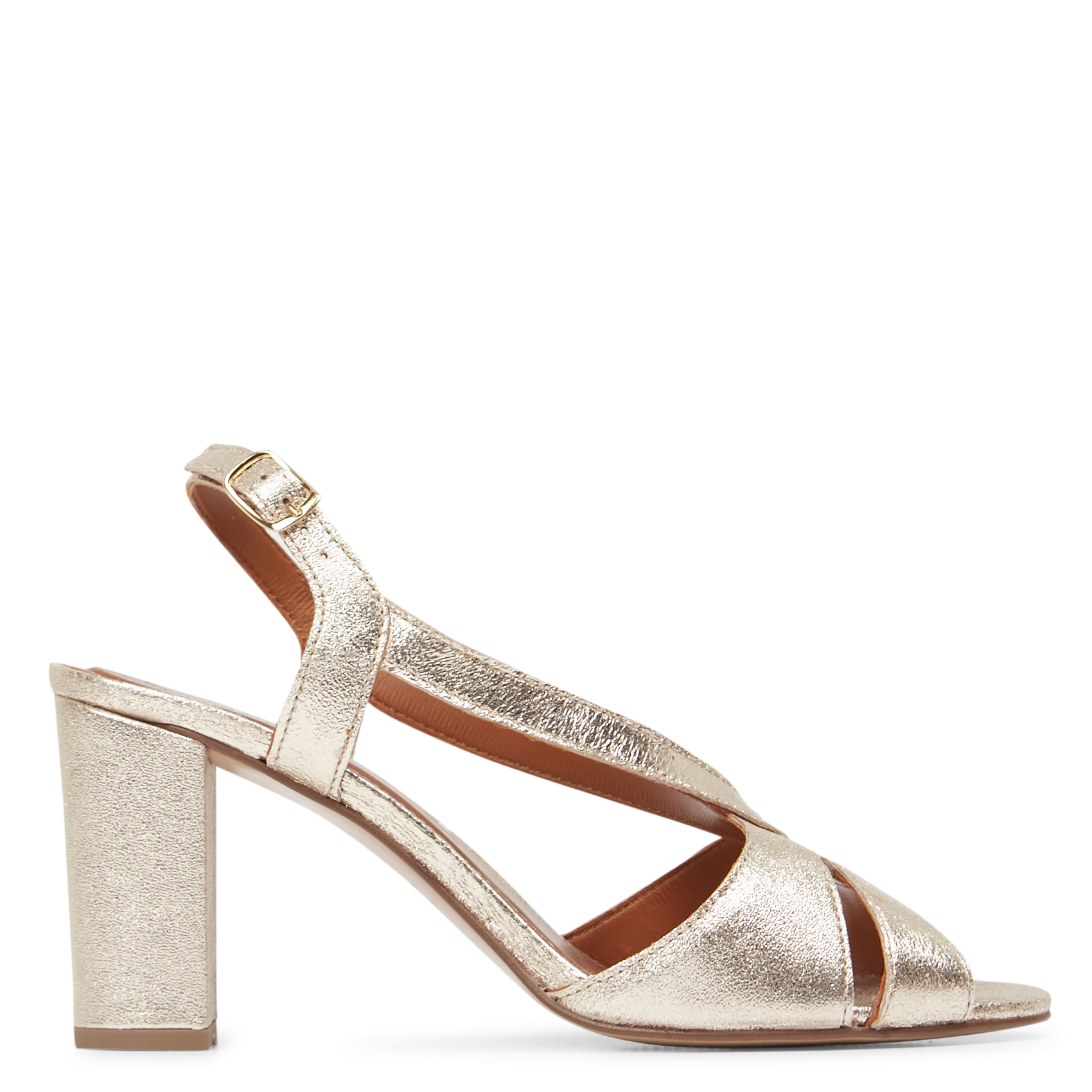 Sandales à talon en cuir MAISON TOUFET Doré