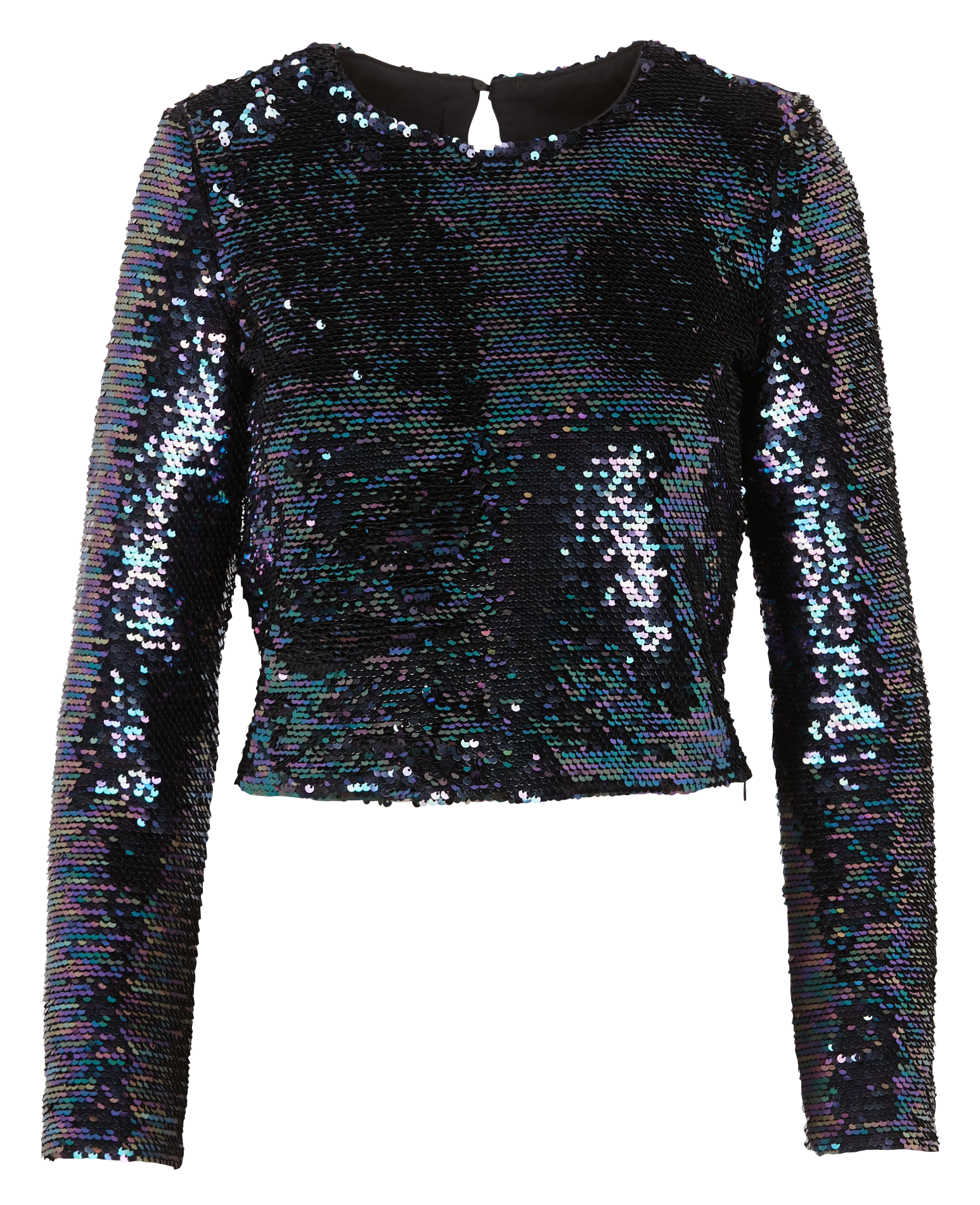 Rechte top met ronde hals en lovertjes KARMA KOMA Bruin