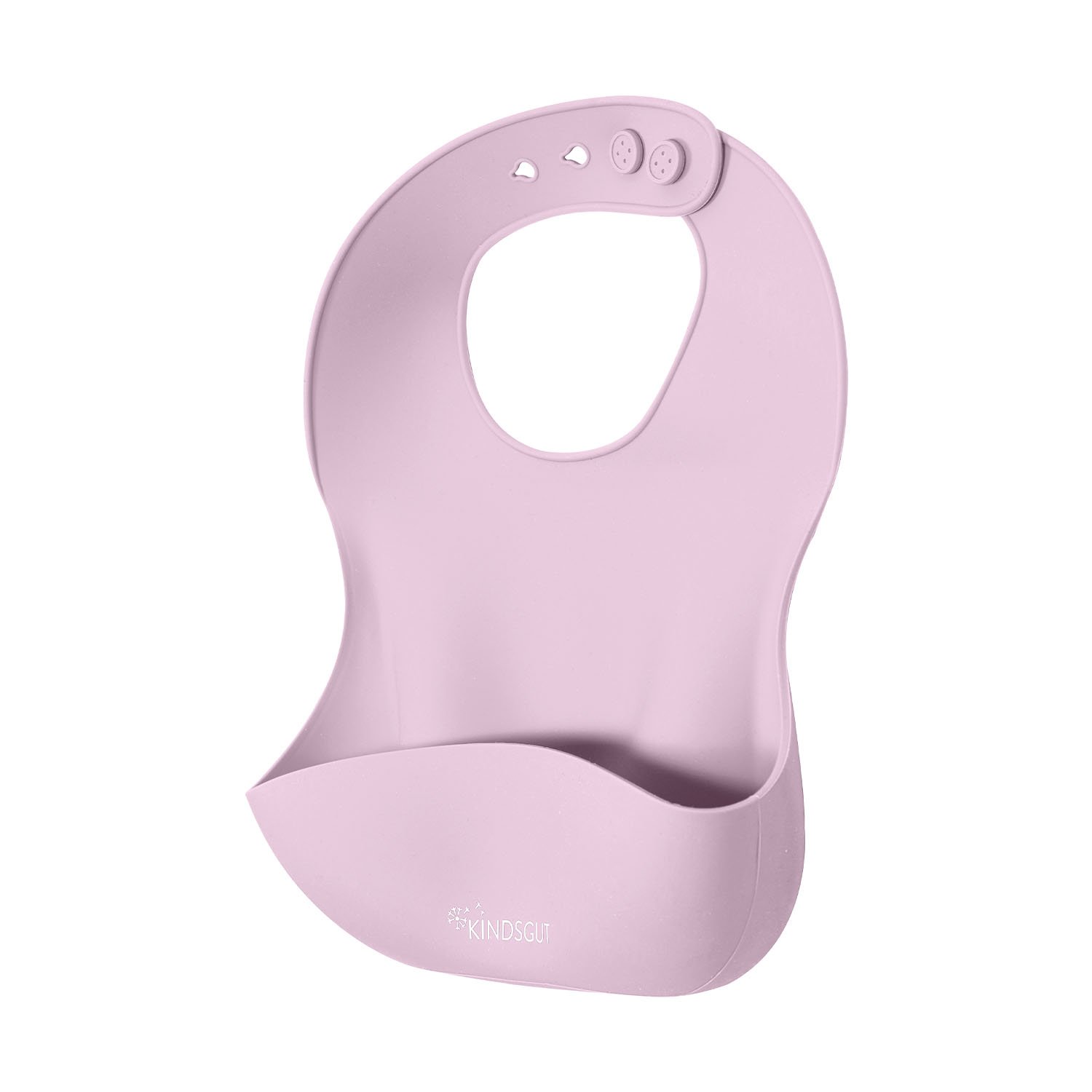 Silicone baby bib KINDSGUT Pink