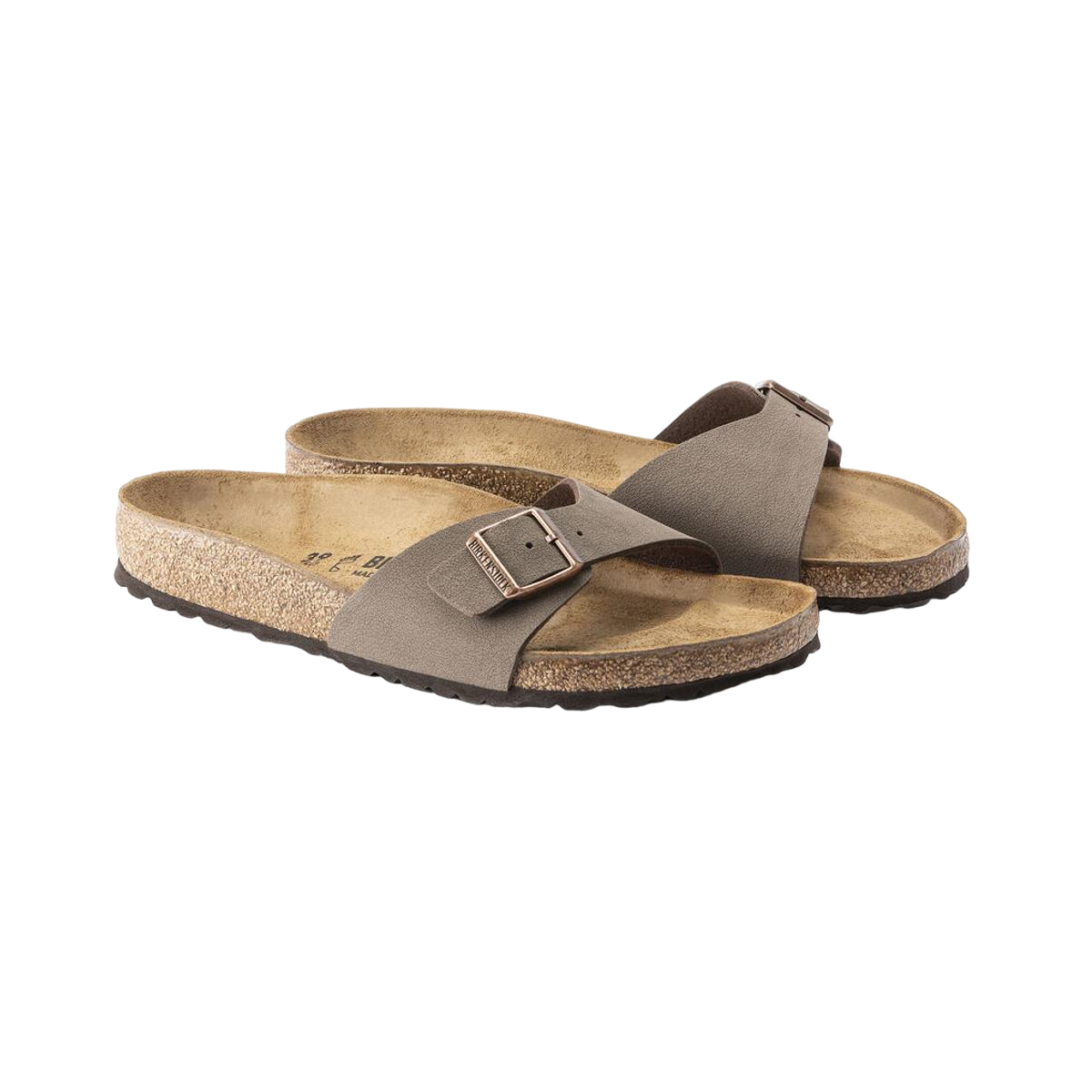 Faux leather sandals BIRKENSTOCK Brown