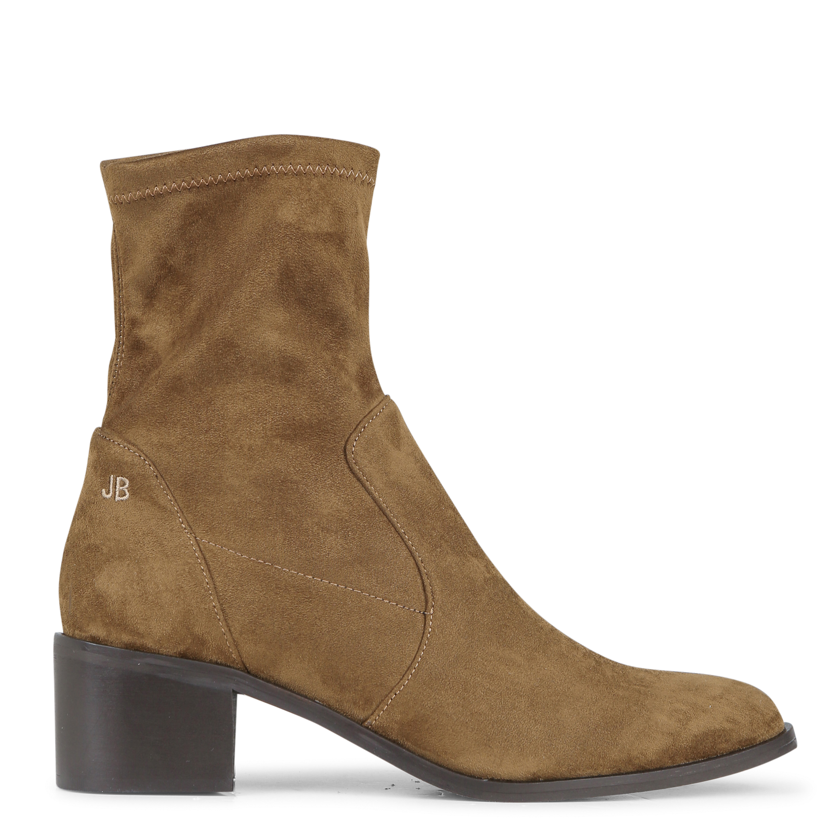 Bottines effet cuir velours JB MARTIN Marron