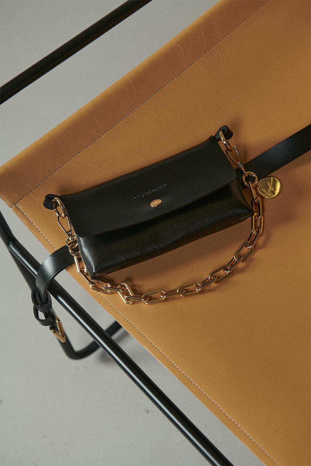 Universal Leather Phone Belt LA COQUE FRANCAISE Black