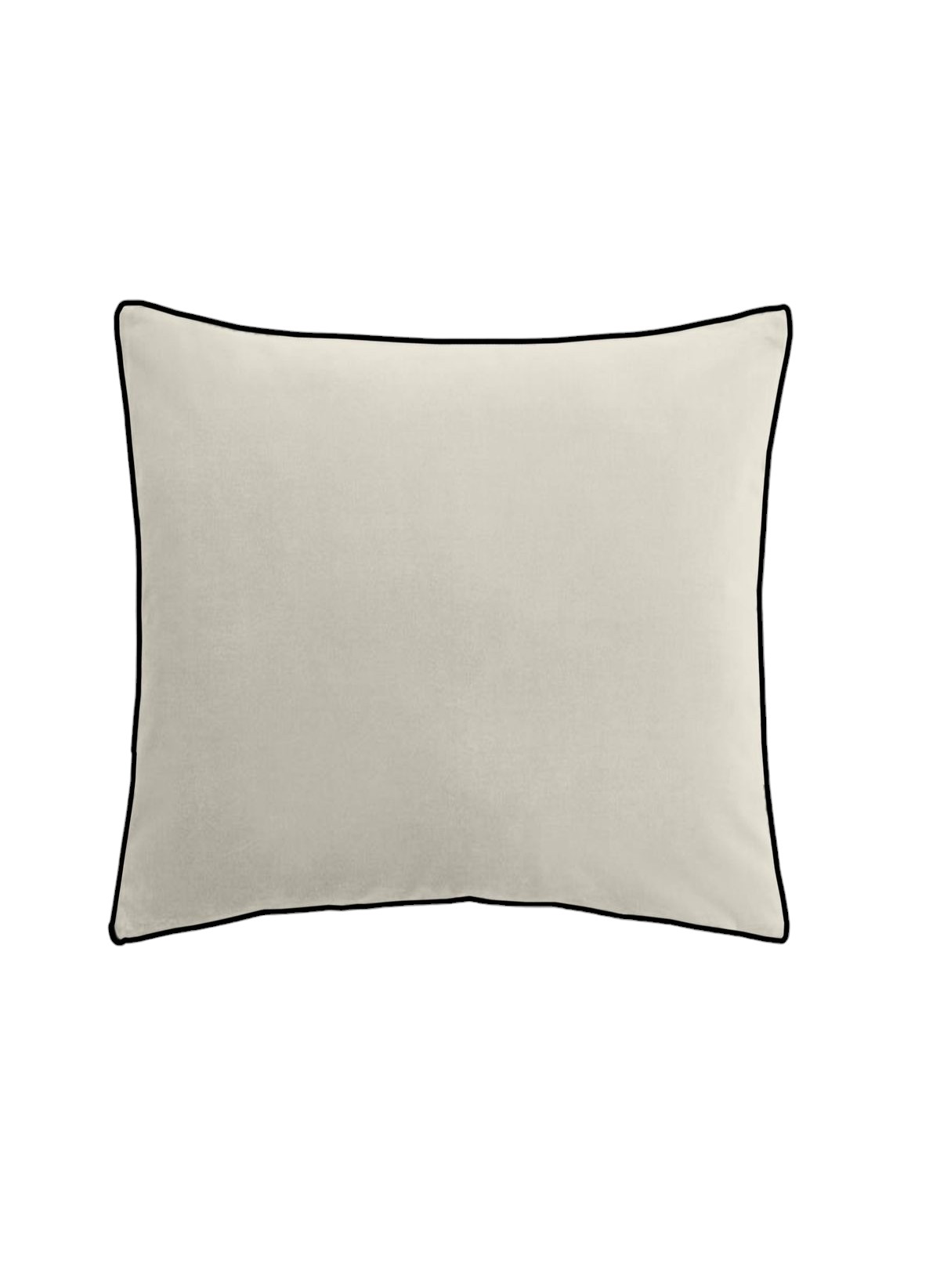 Solid square cushion MOKA Blanc