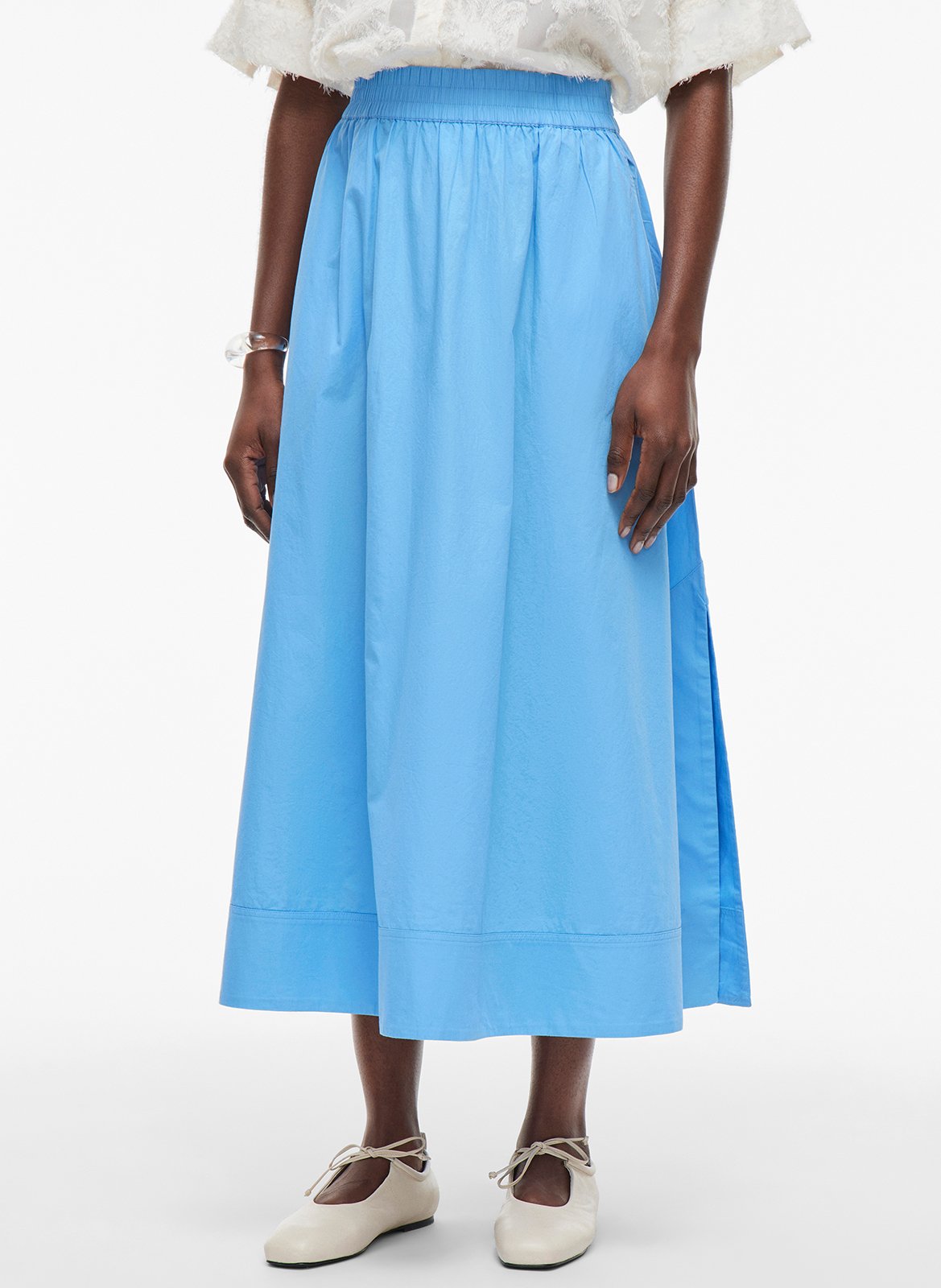 Robe longue en coton bio ROUGE EDIT Bleu