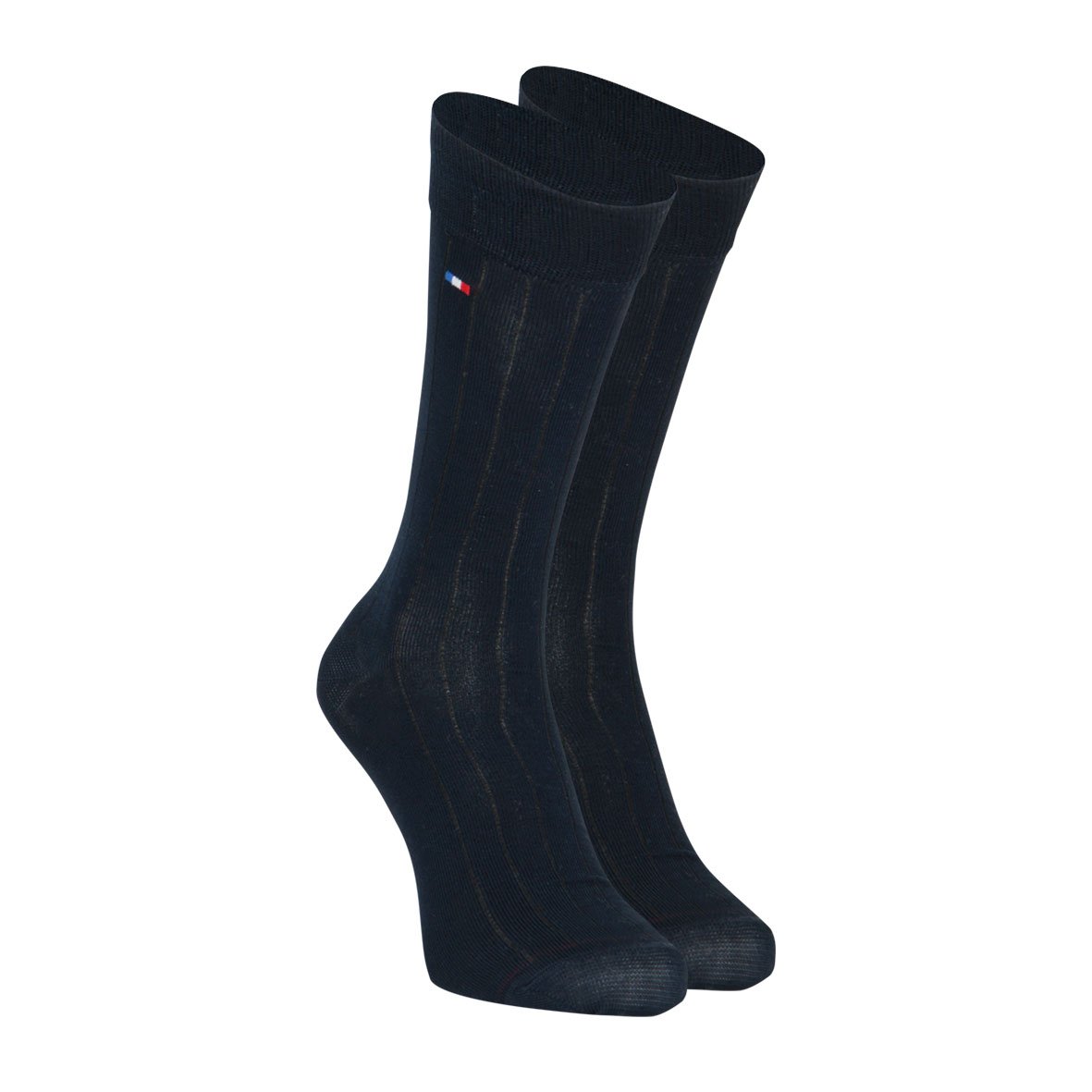 Men's mid-calf socks in Sea Island cotton made in France by Eminence. EMINENCE Blue