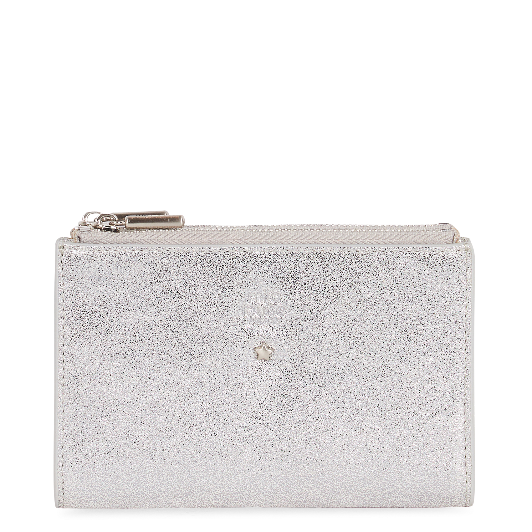 Pailletten-Brieftasche aus Leder MILA LOUISE