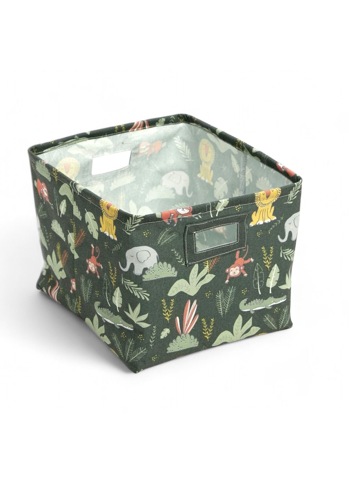 Square storage basket FACTORY Green