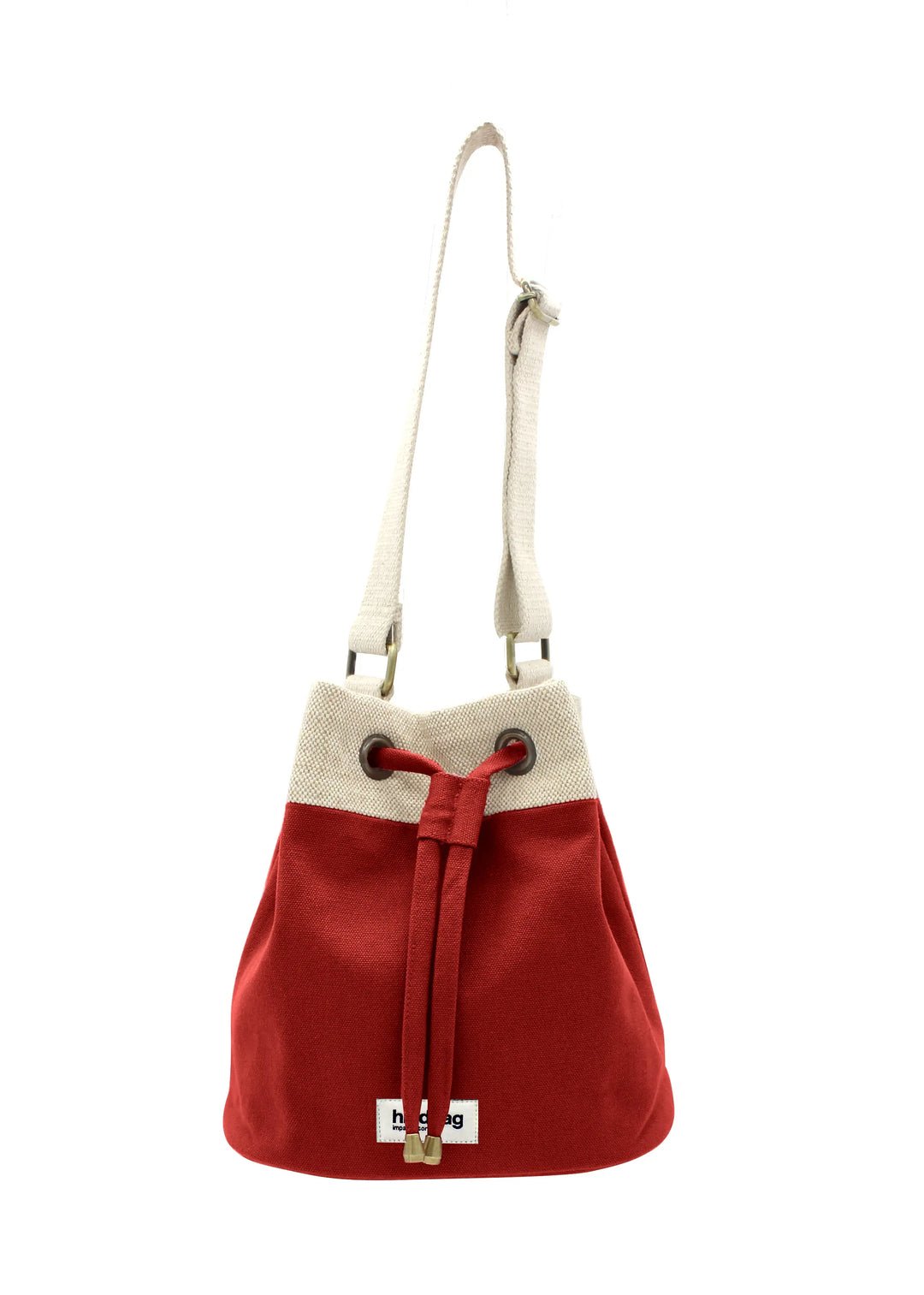 Sac sceau en coton HINDBAG Rouge