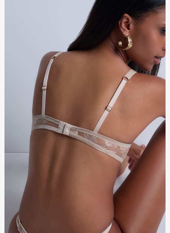 Underwired demi-cup bra | Beige by AUBADE Underwired demi-cup bra Beige