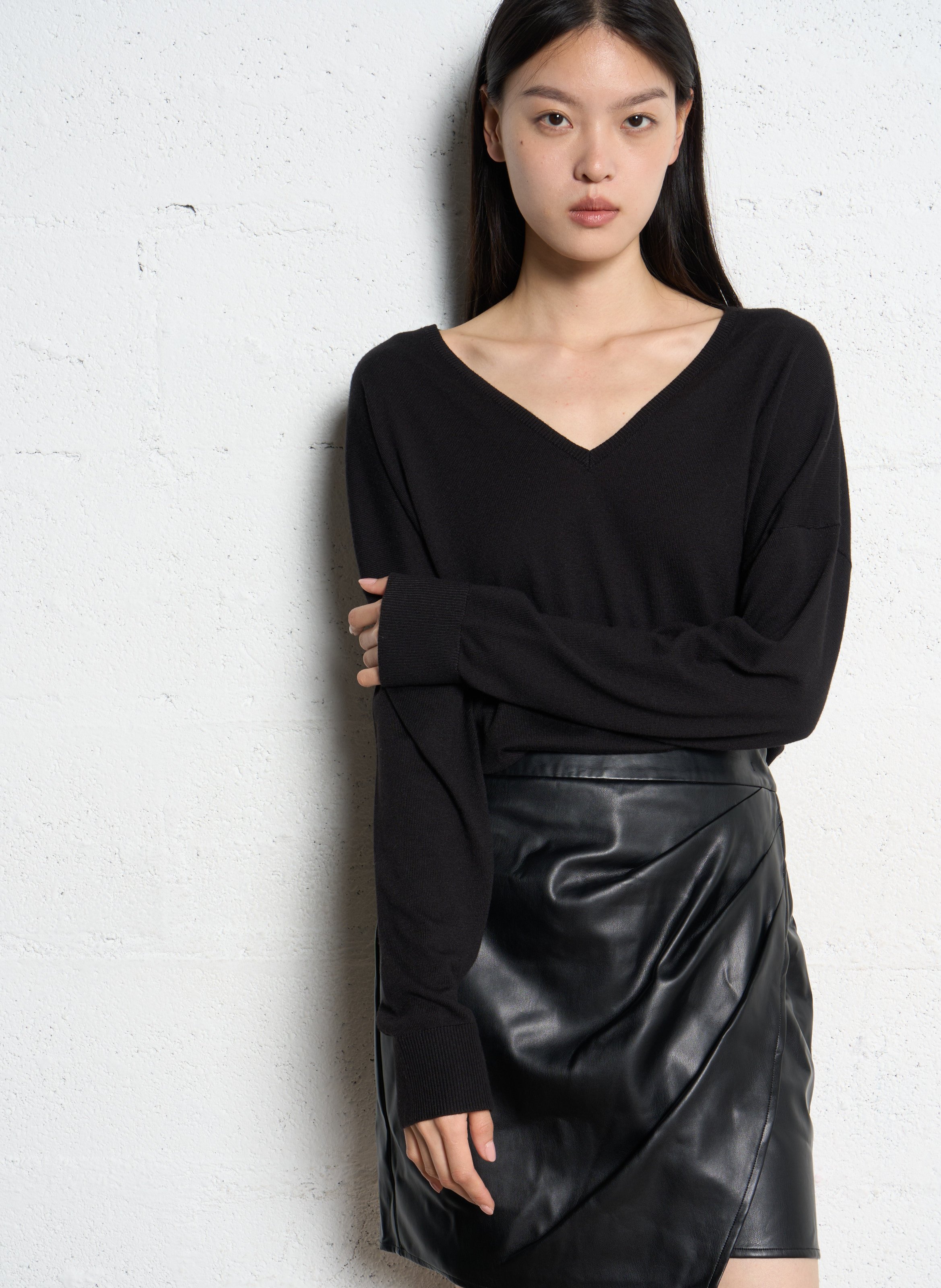 Jupe droite courte IKKS Noir