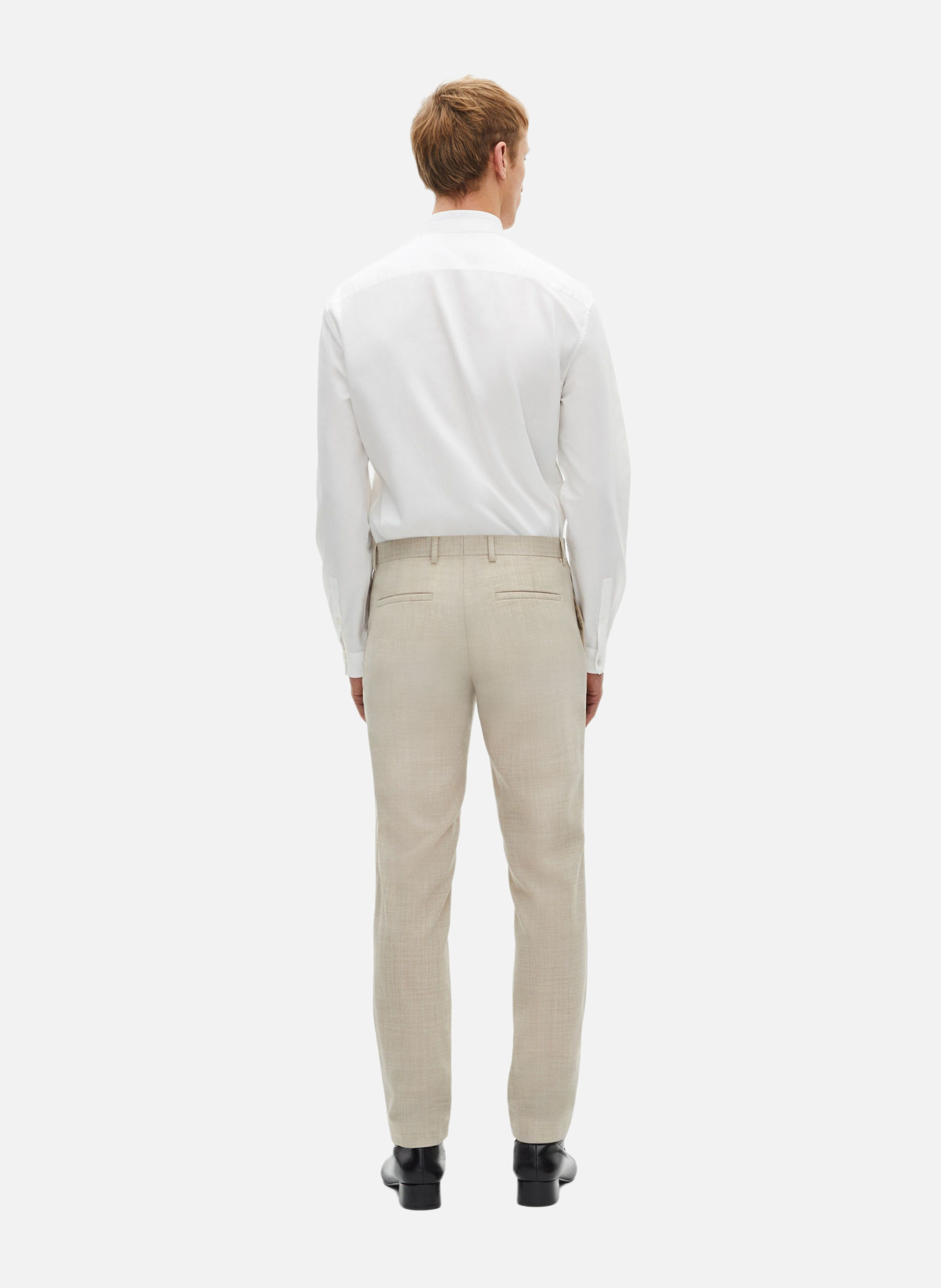 Tailored wool suit trousers THE KOOPLES Beige