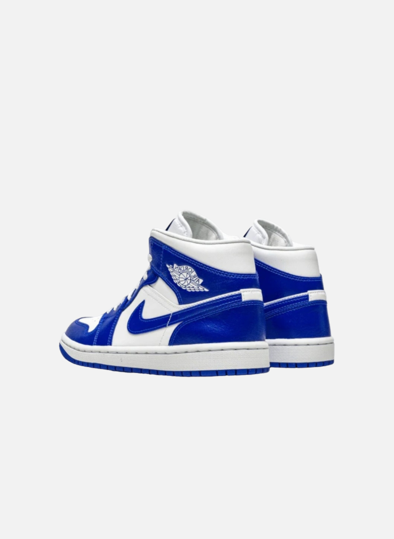 High-top leather sneakers Jordan Blue