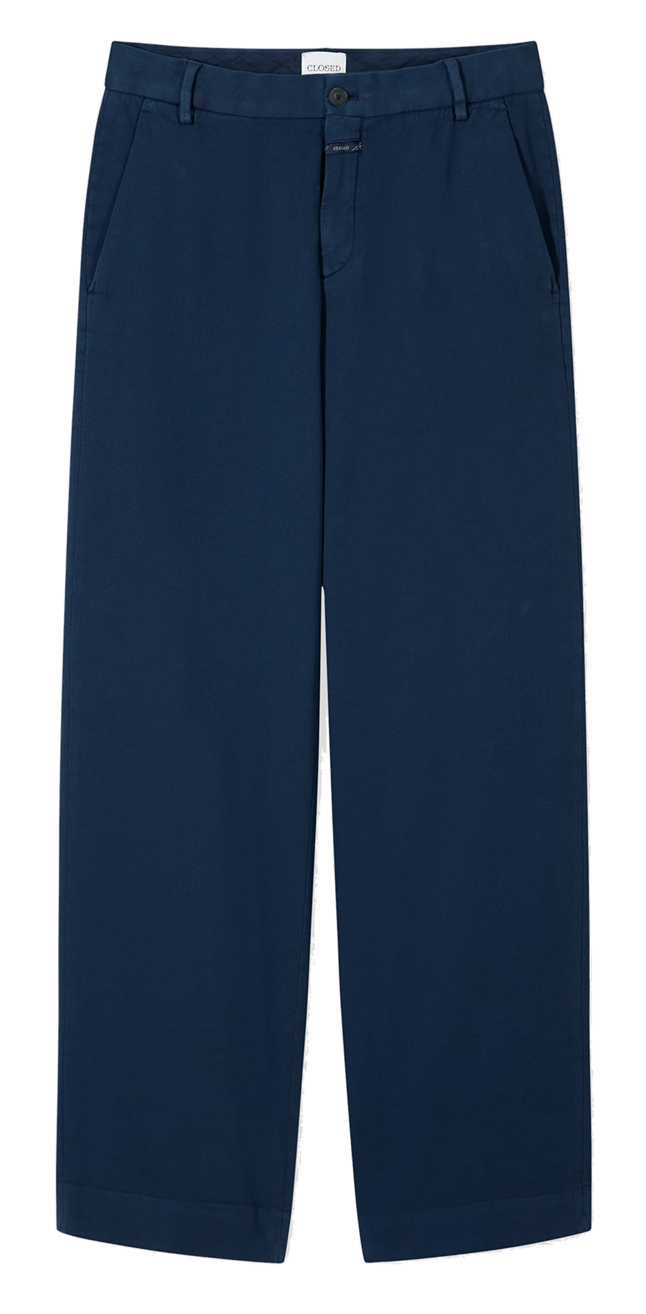 Cotton-blend chinos CLOSED Blue