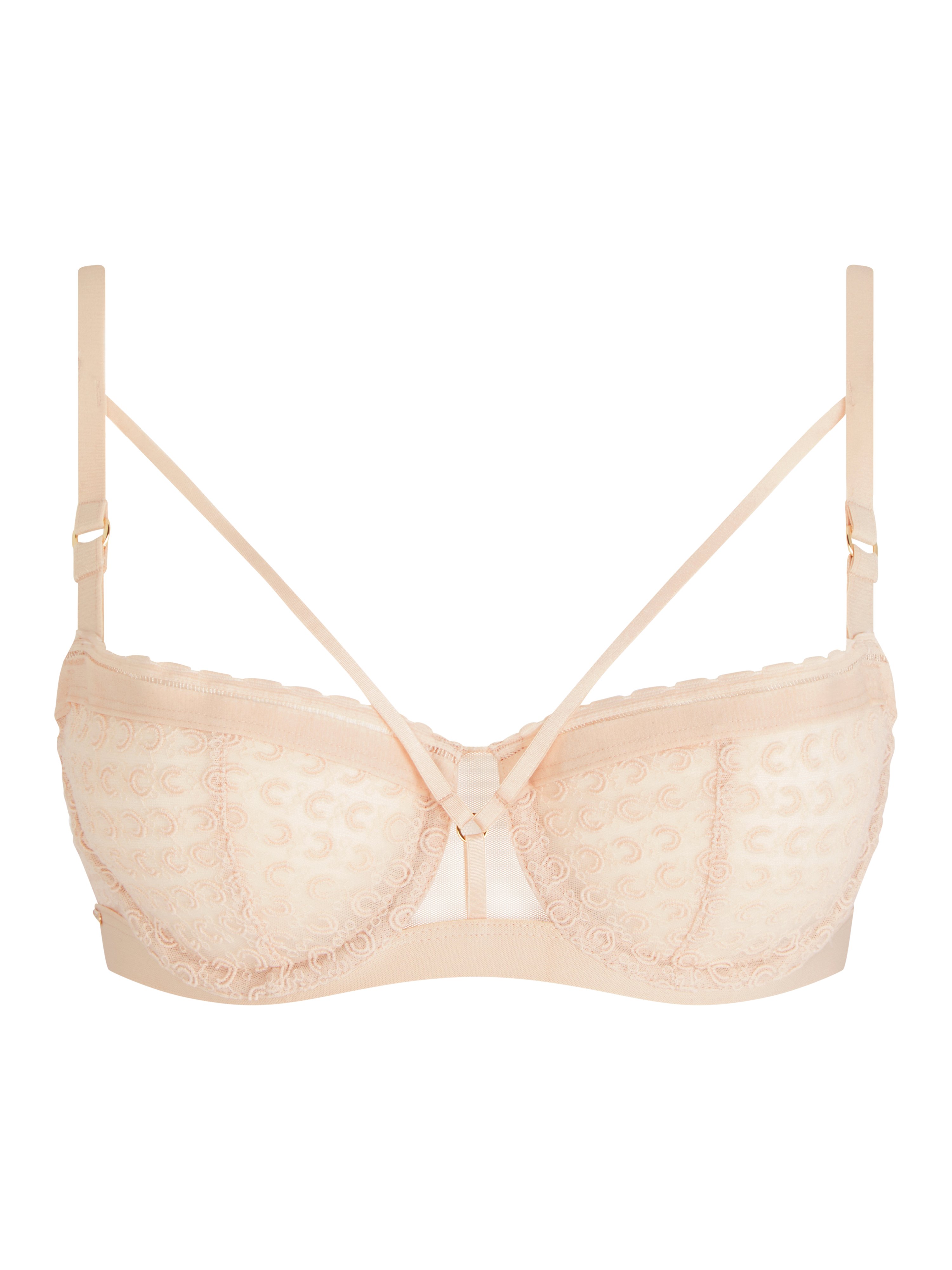 A Fleur De Toi demi-cup bra Beige