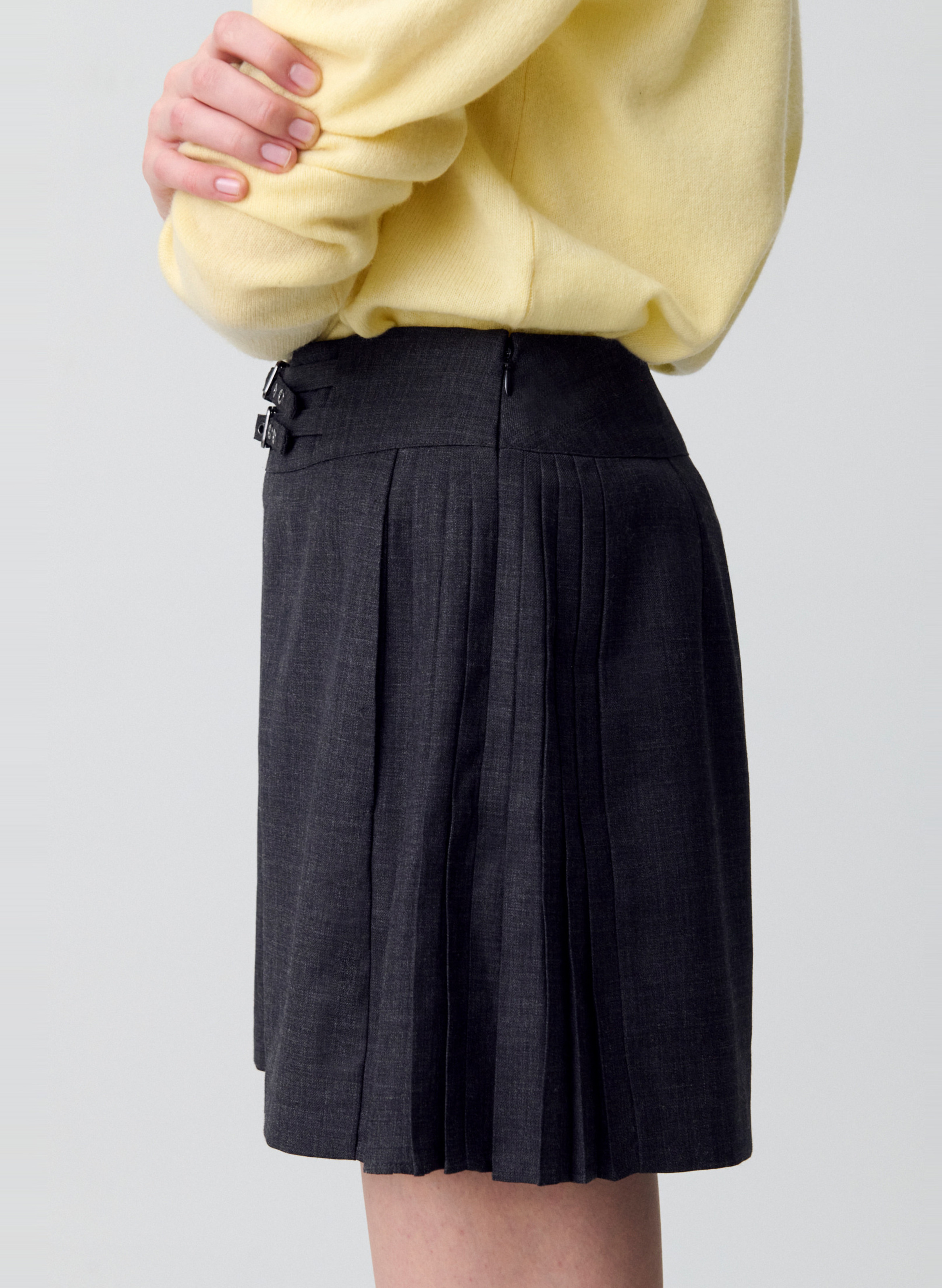 Short large à boucles CLAUDIE PIERLOT Gris