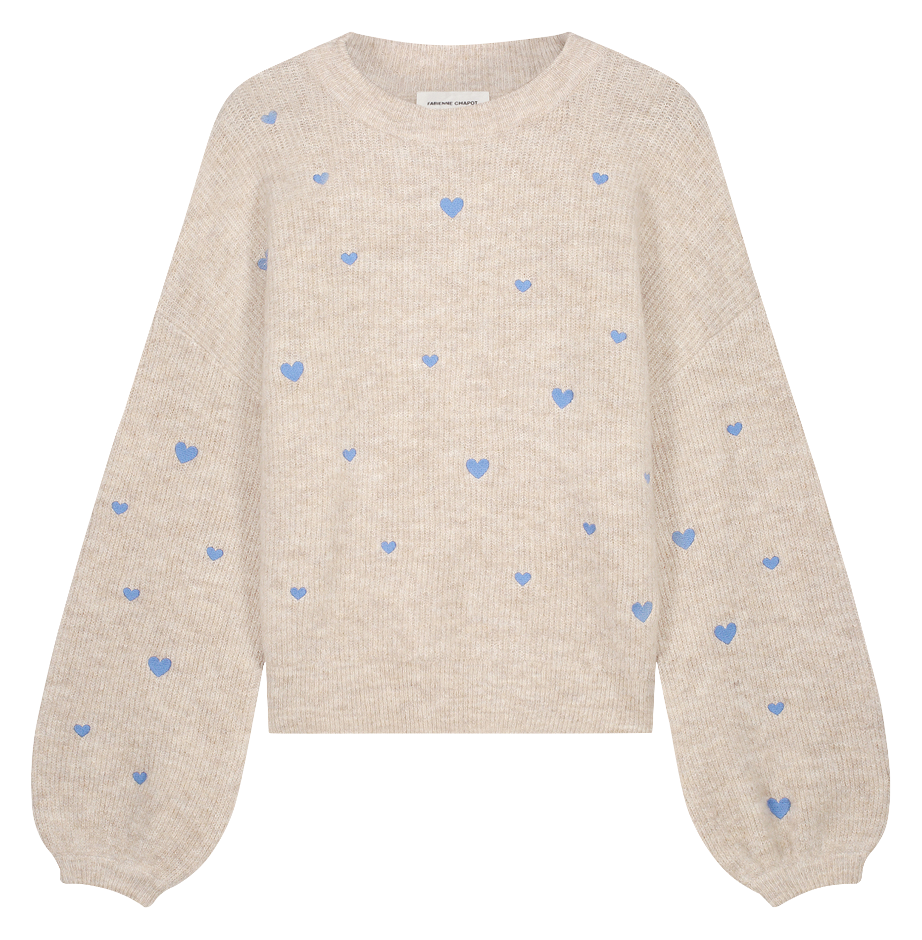 Pull col rond  FABIENNE CHAPOT Blanc