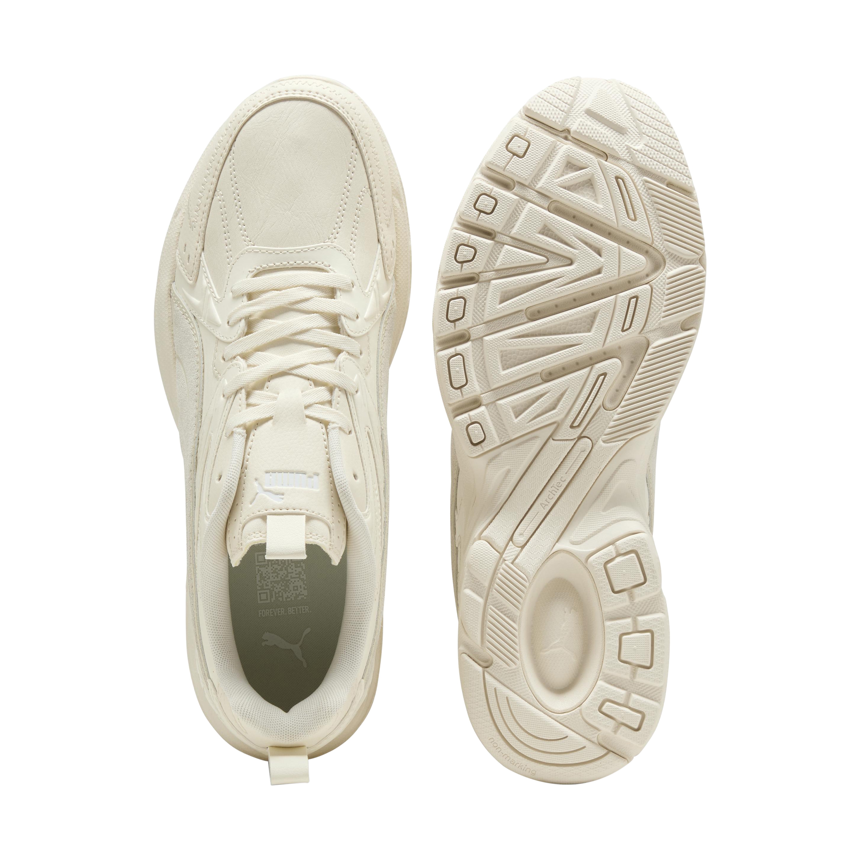 Low leather sneaker milenio tech L PUMA Beige