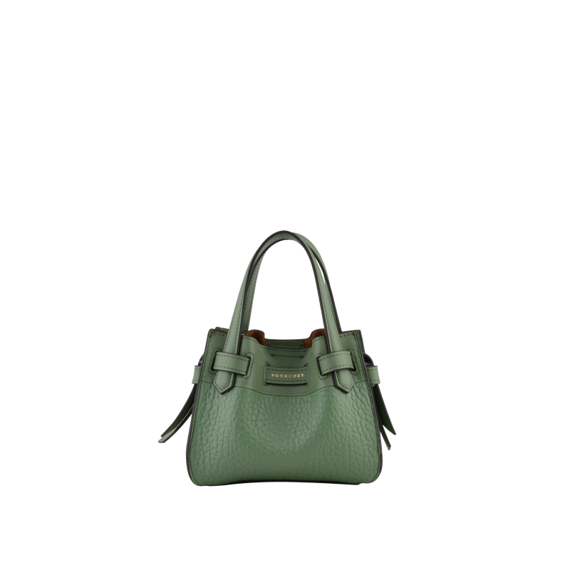 Handbag - cowhide leather POURCHET Beige