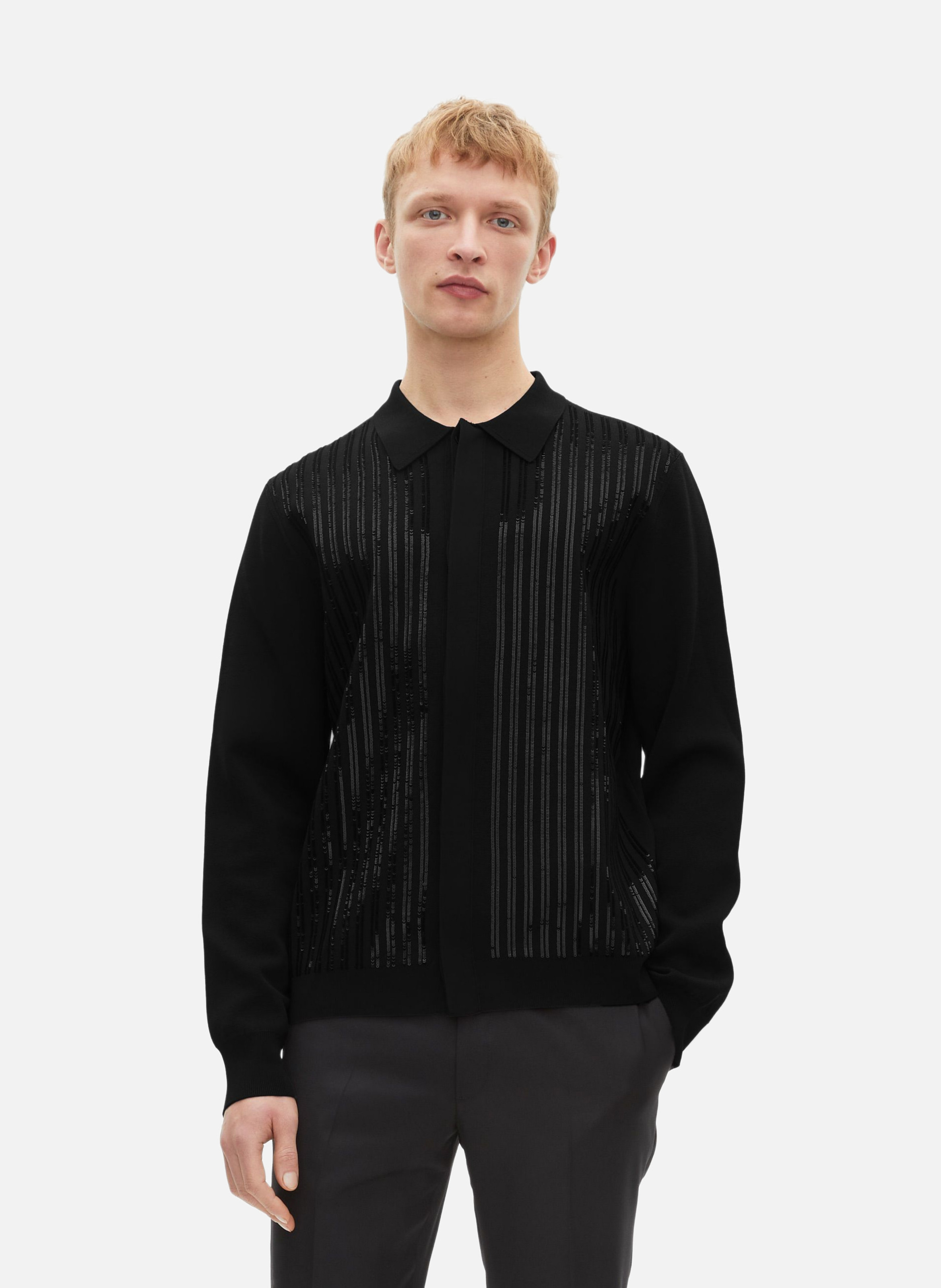 Sequin cardigan THE KOOPLES Black