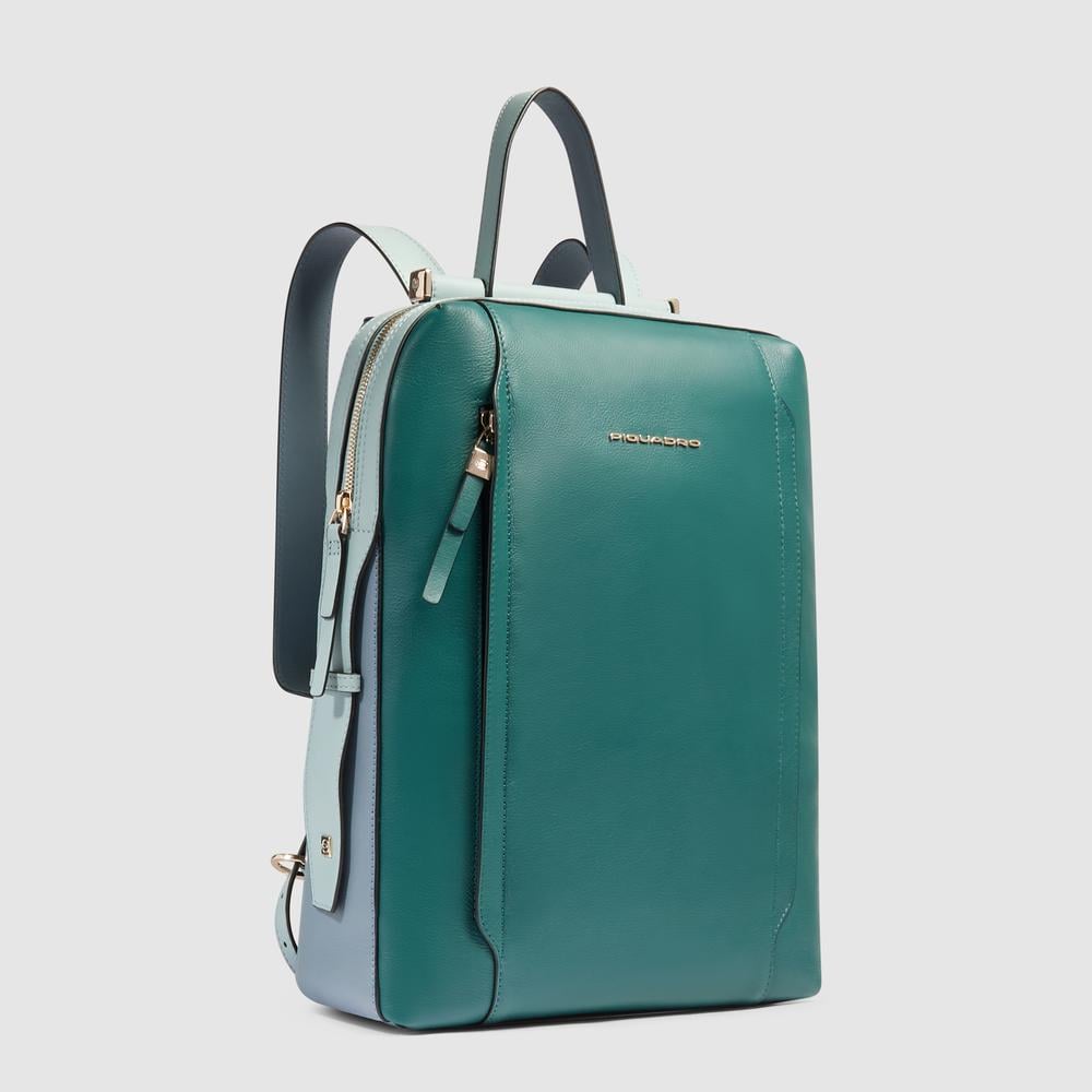 Expandable Laptop Backpack 15.6" PIQUADRO Blue