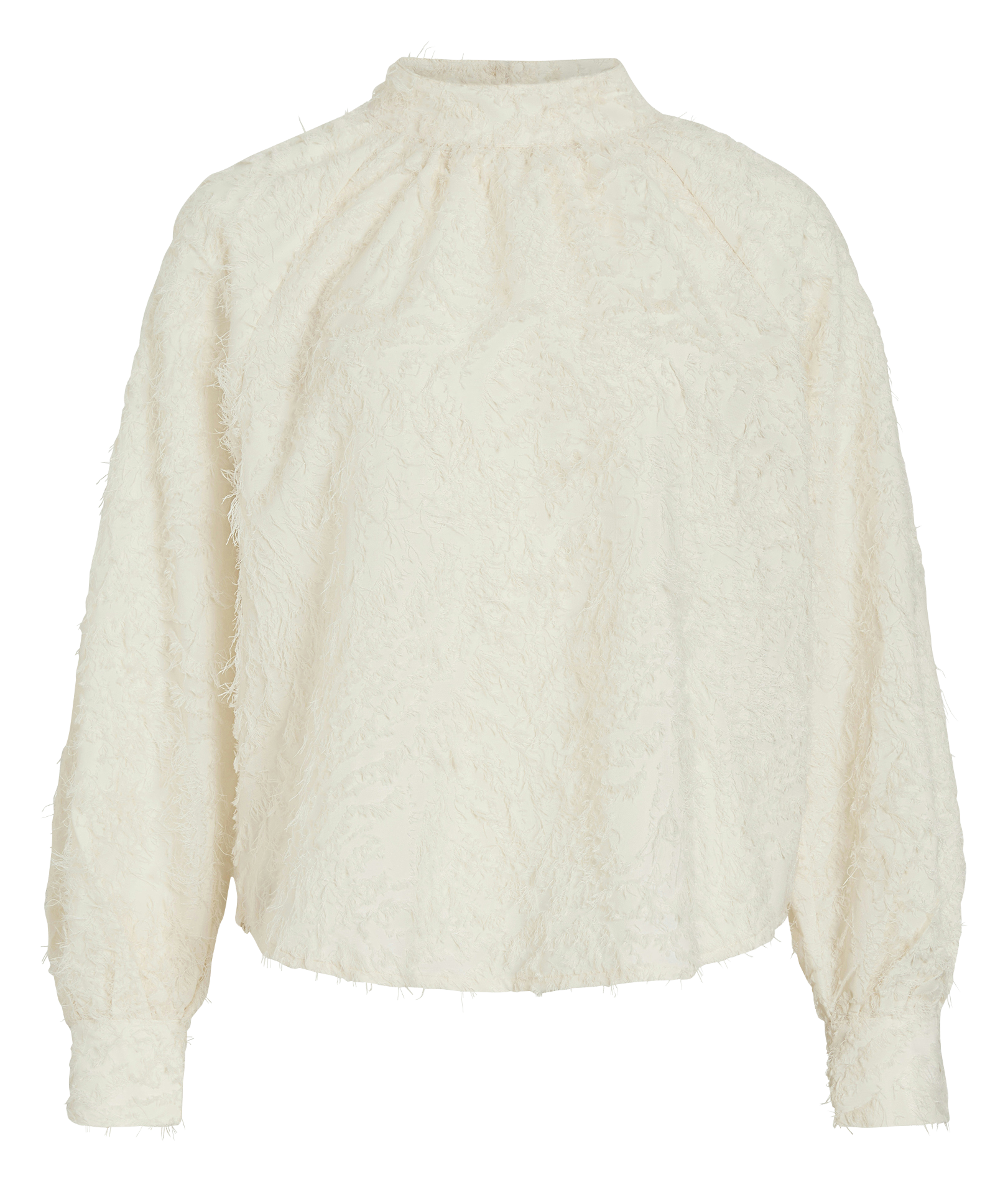 Gerade geschnittenes Top mit Stehkragen VILA Beige