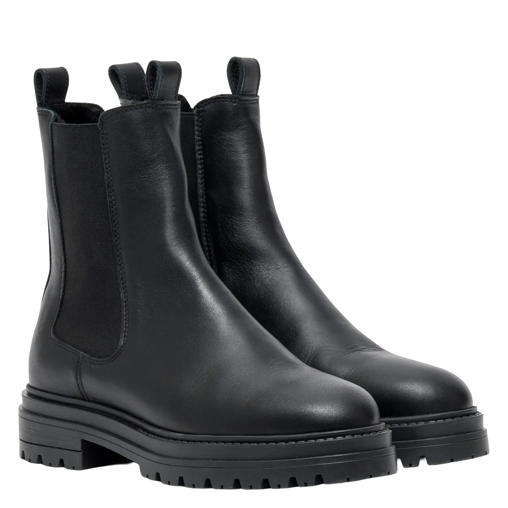 Bianca leather ankle boots BOCAGE Black