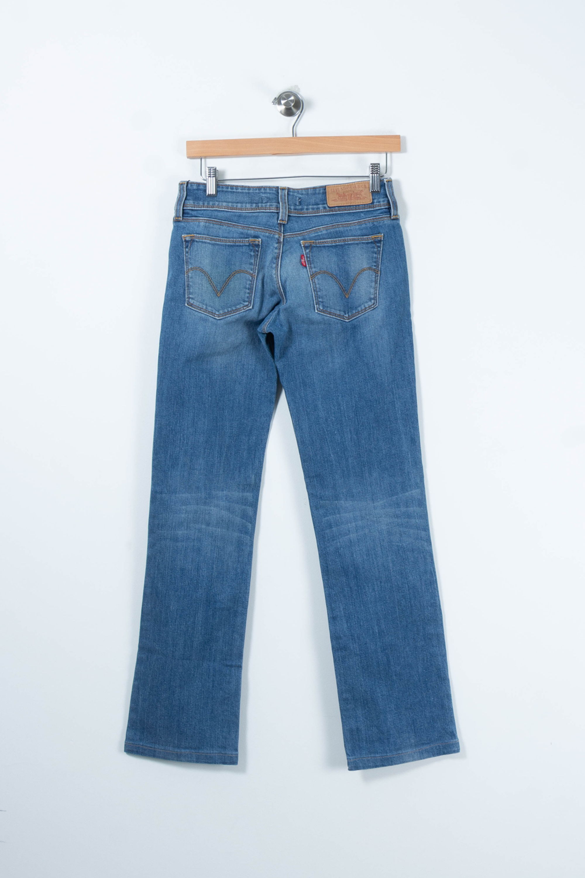 Cropped slim jeans with studs LEVI'S - Seconde main Blue