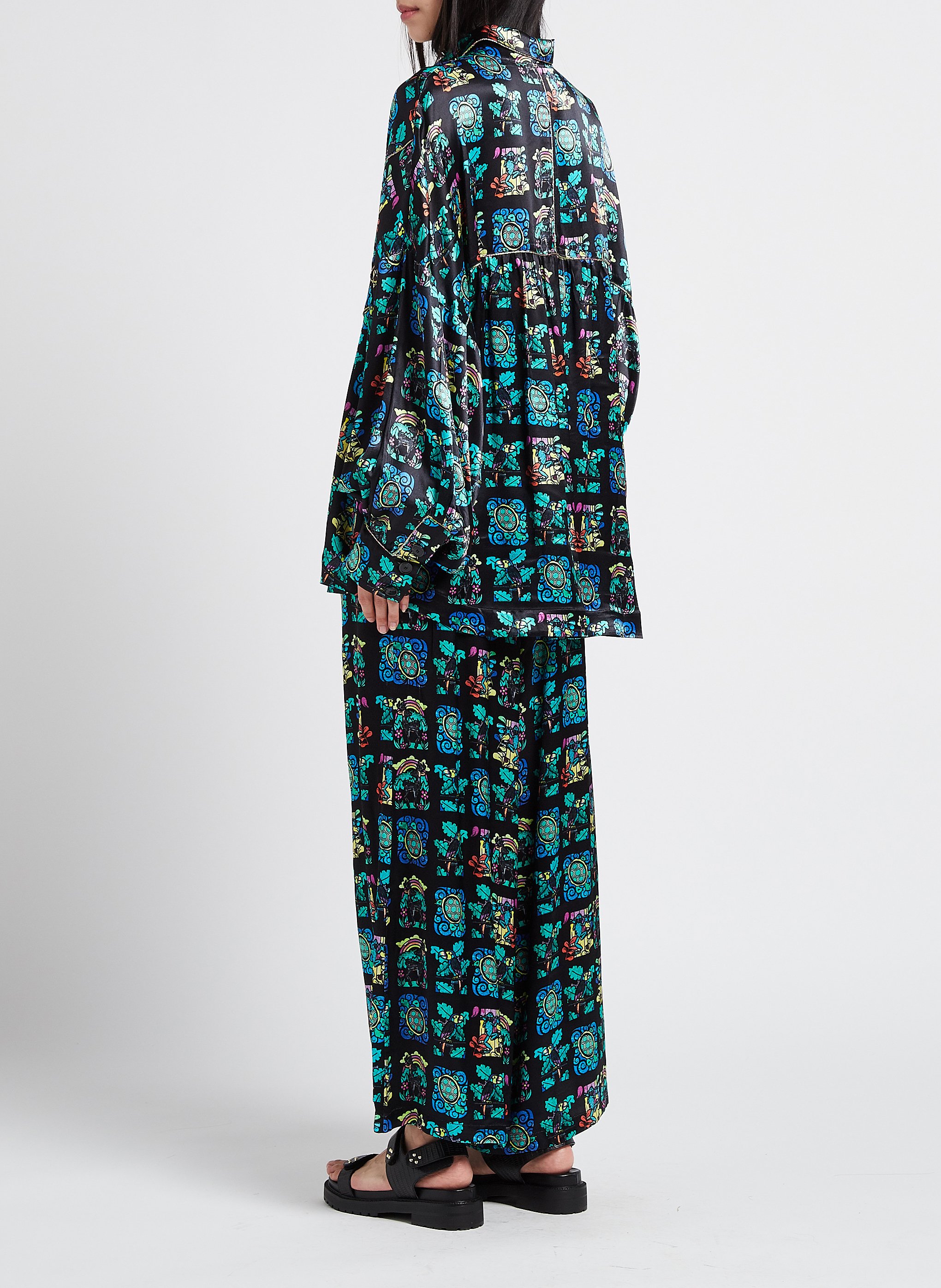 Oversize-Bluse mit klassischem Kragen HEIMSTONE Mehrfarbig