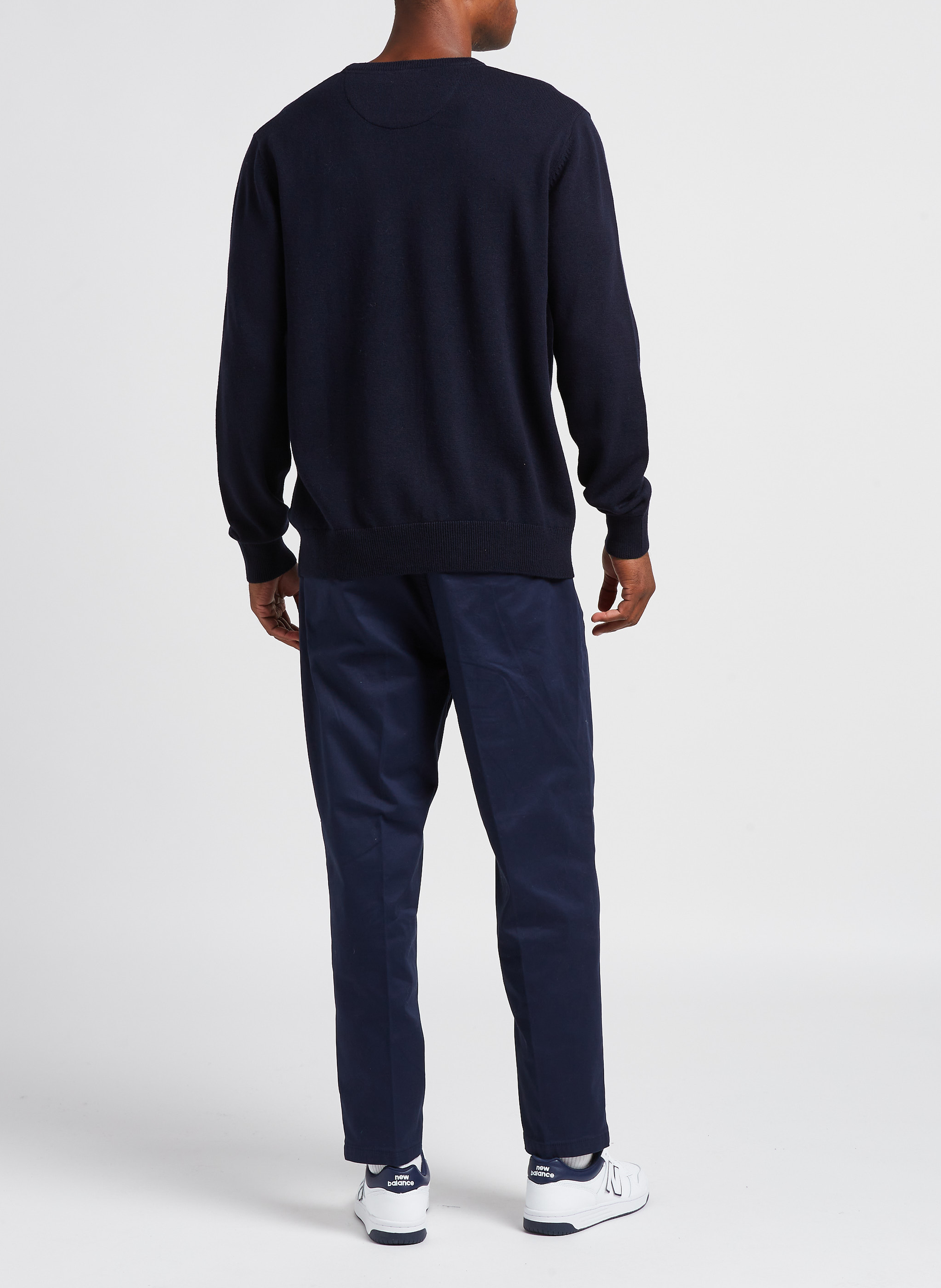 Pantalon droit en coton bio mélangé  SCOTCH AND SODA Bleu