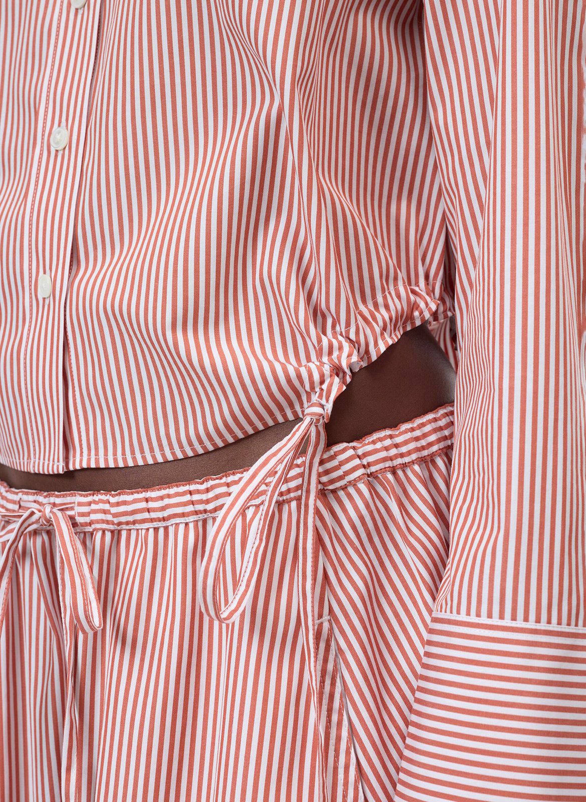 Chemise droite en coton CLOSED Rouge