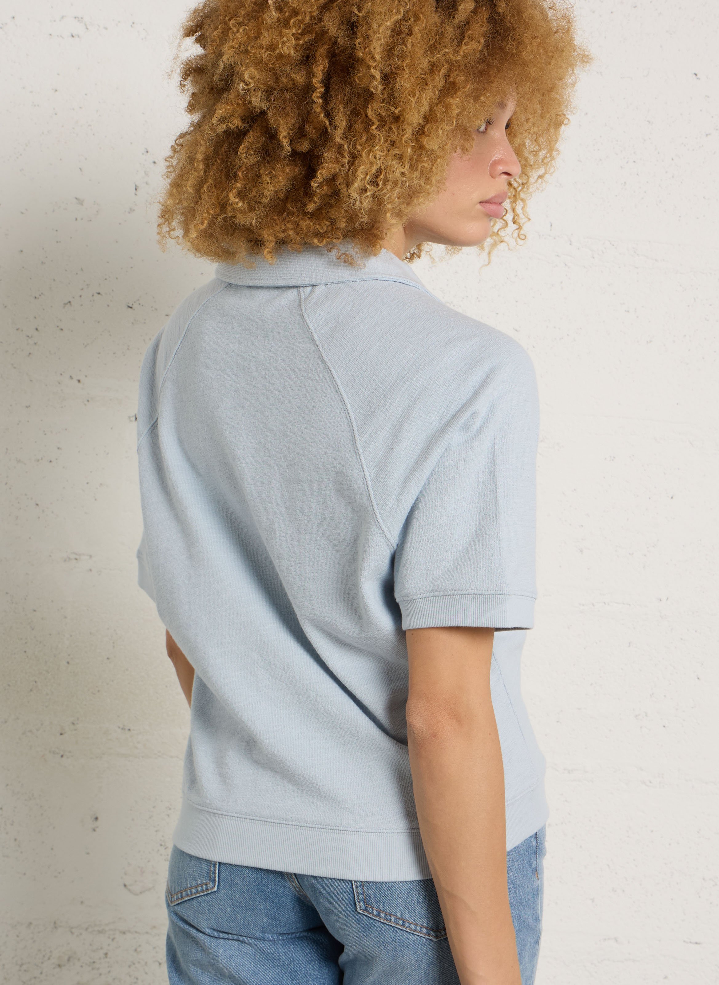Loose-fit cotton T-shirt MAISON 123 Blue