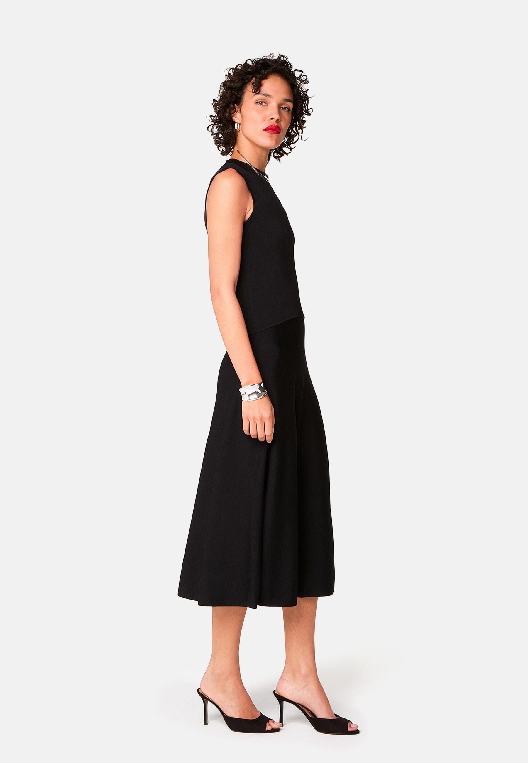 Long flared dress RODIER Black