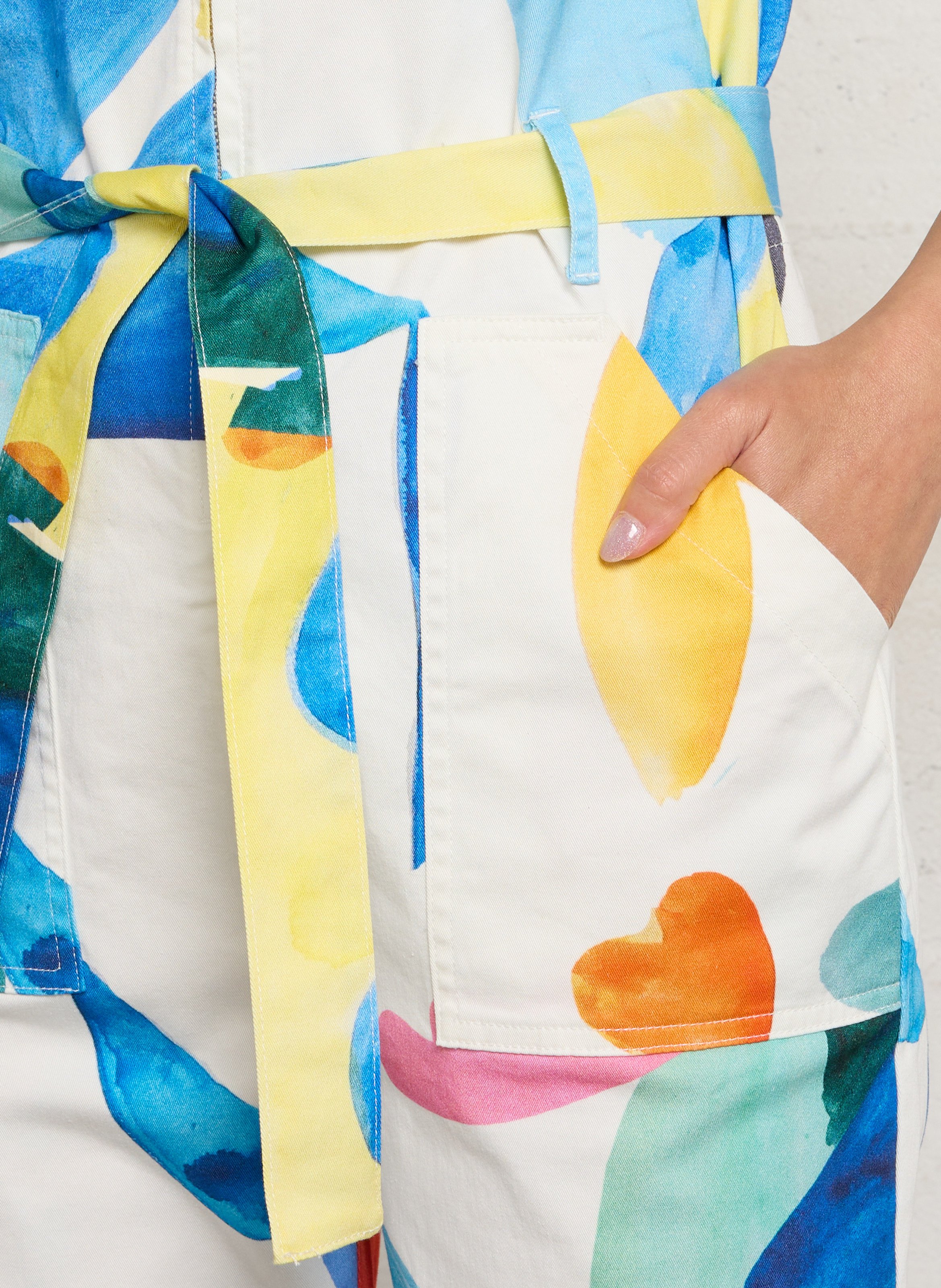 Printed classic collar jumpsuit G.KERO Multicolored