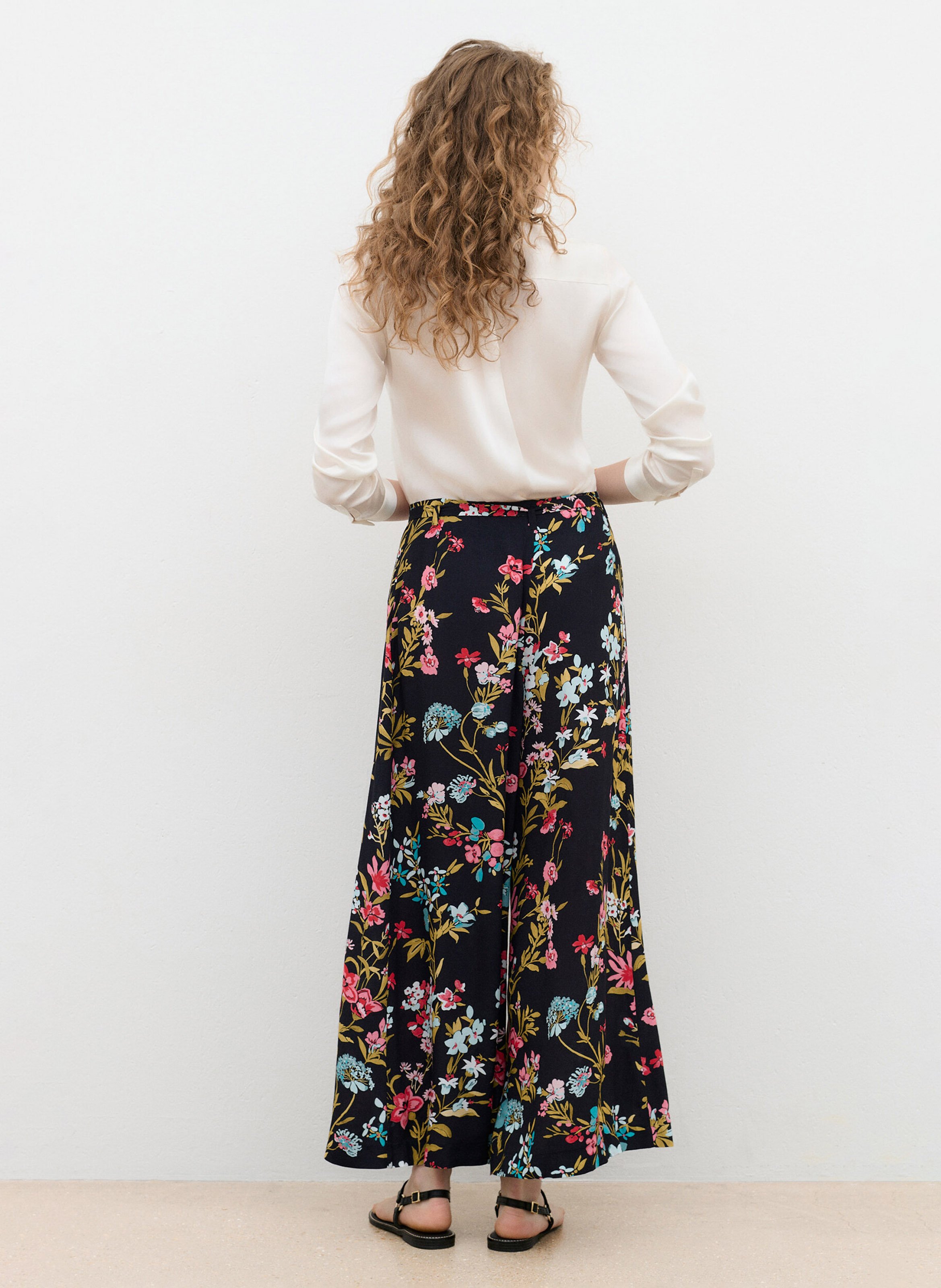 Printed wide-leg pants CAROLL Multicolored