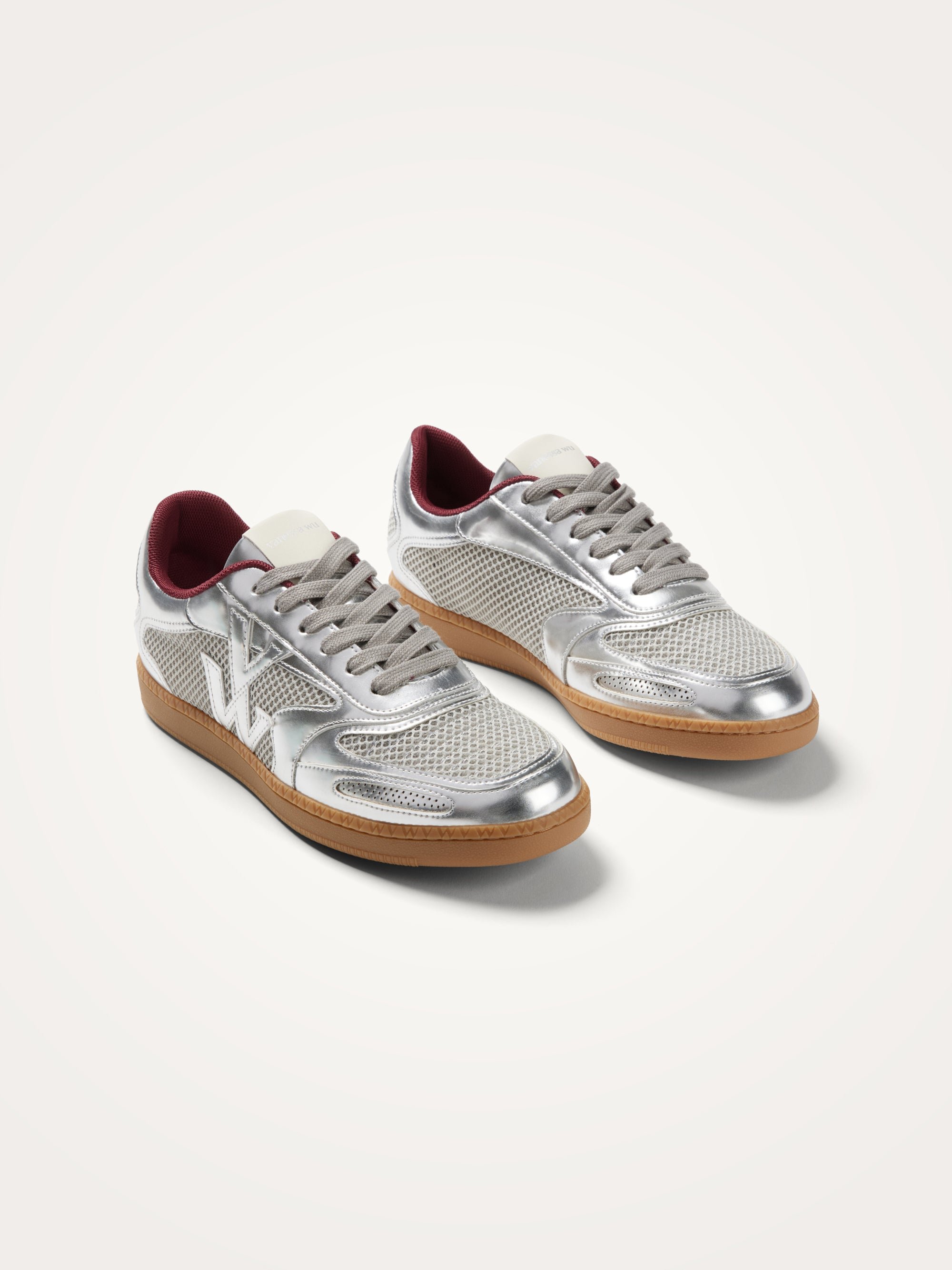 Sneakers with monogram on retro sole | Silver VANESSA WU Women