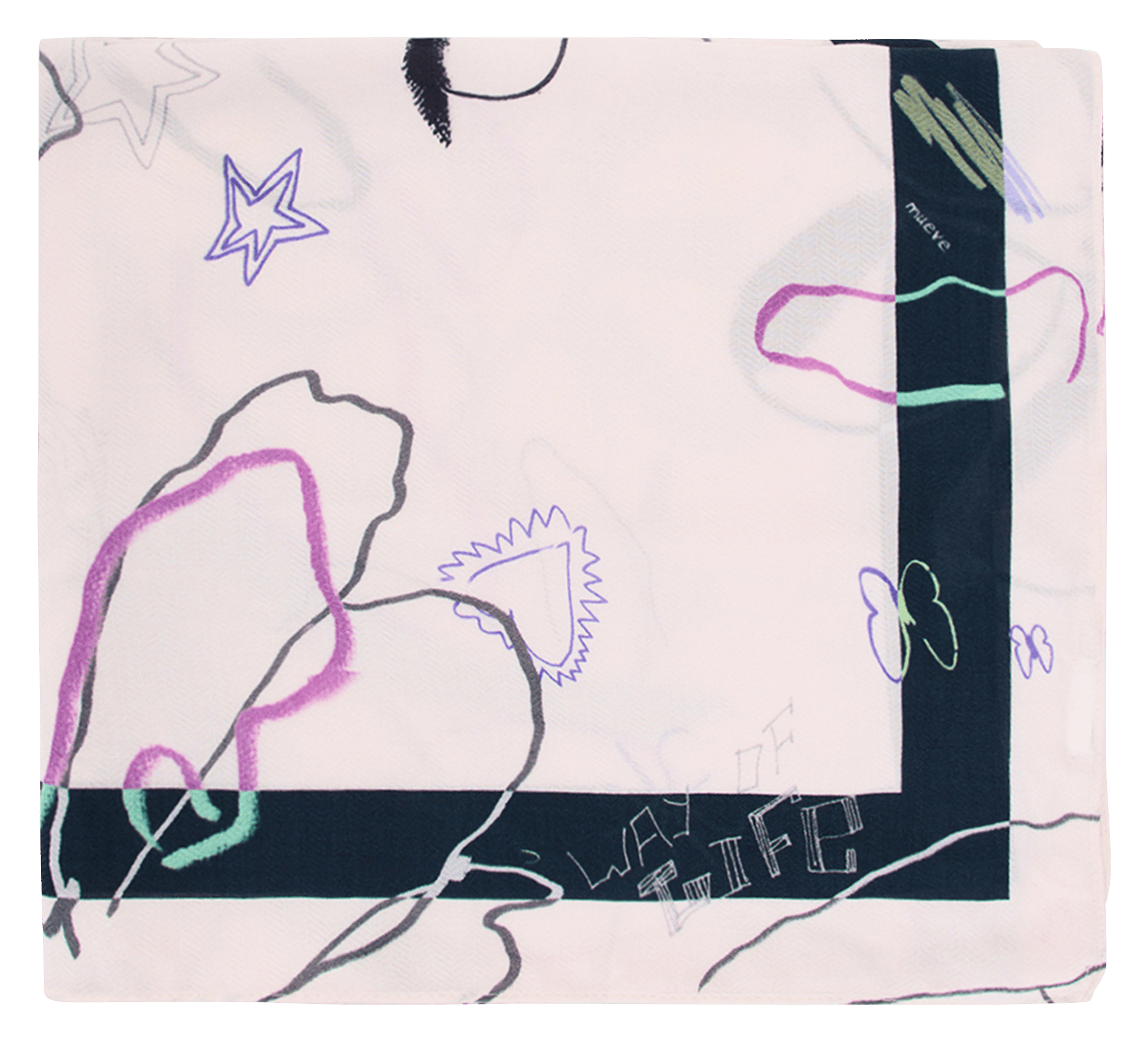 Bedruckter Foulard DESIGUAL Weiss