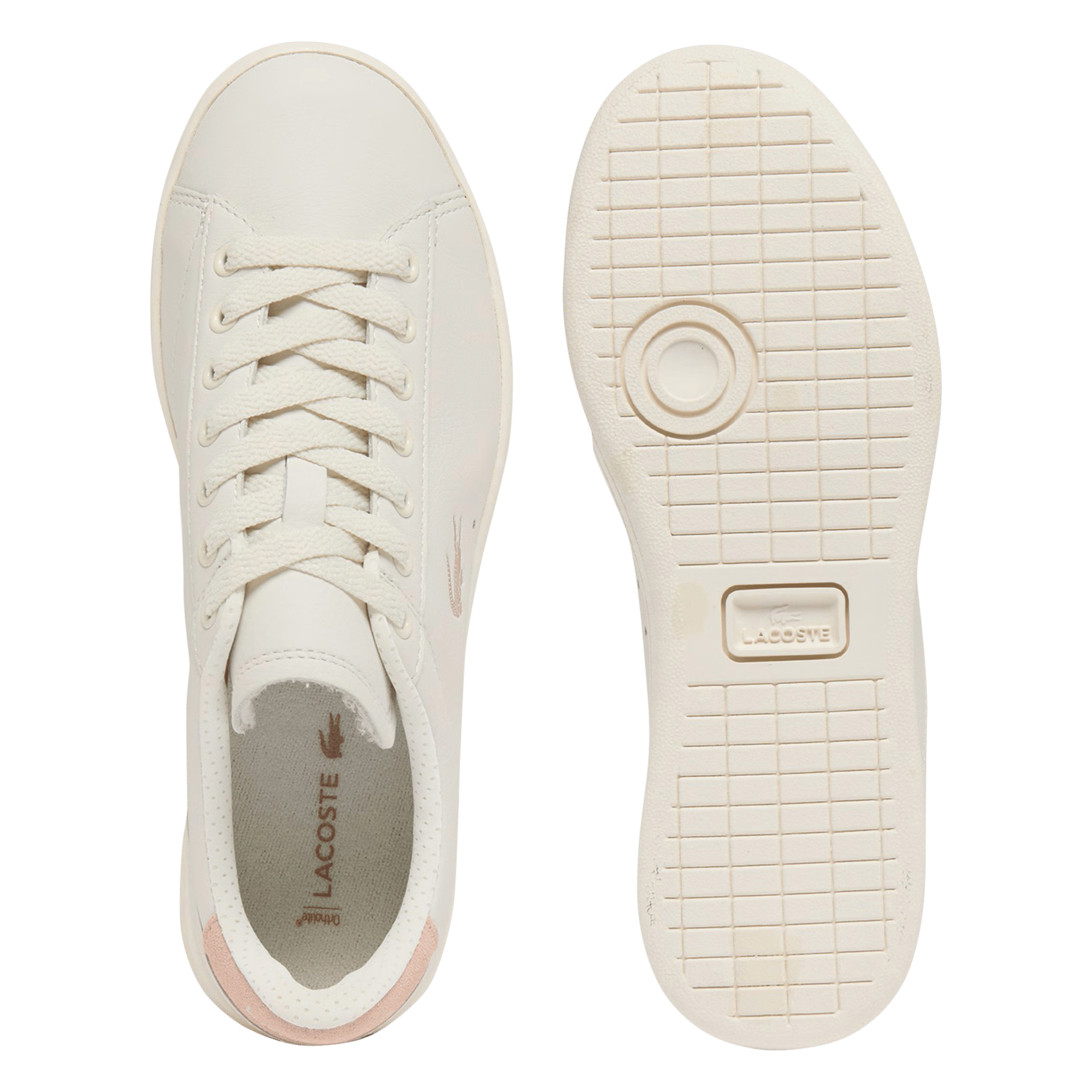 Low-top leather trainers LACOSTE White