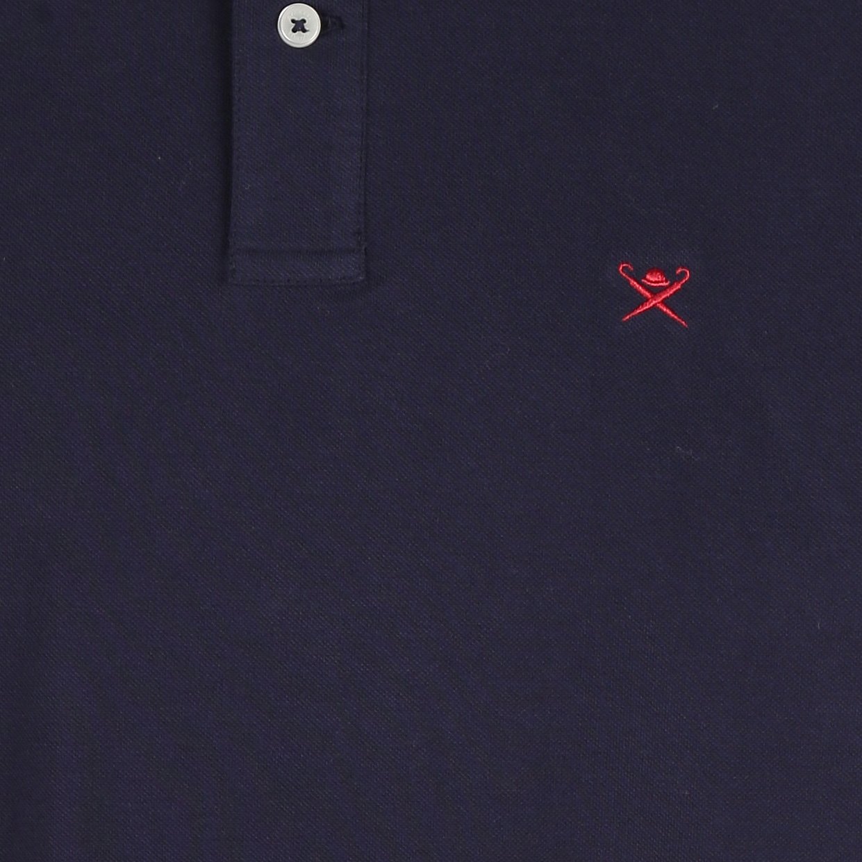 Polo slim-fit en coton piqué HACKETT Bleu