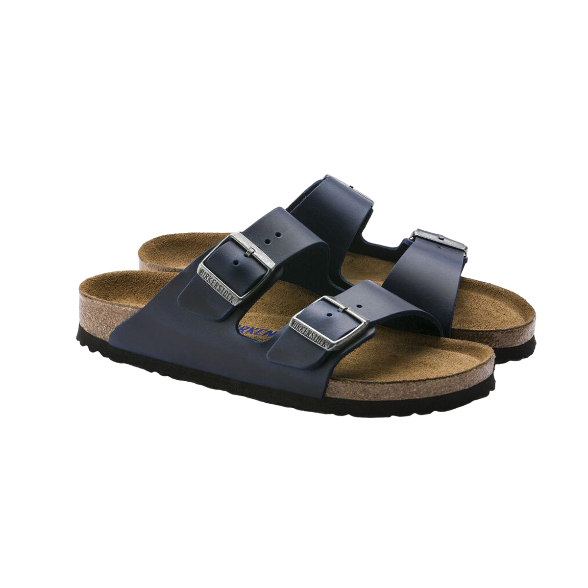 Faux leather sandals BIRKENSTOCK Blue