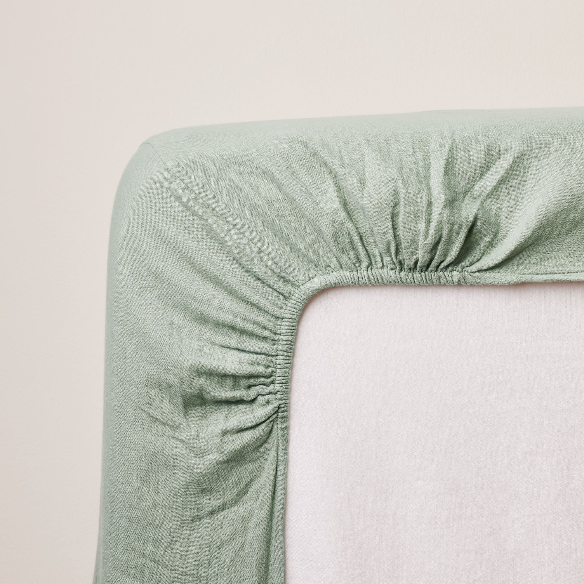 LOU - Cotton fitted sheet MADURA Green