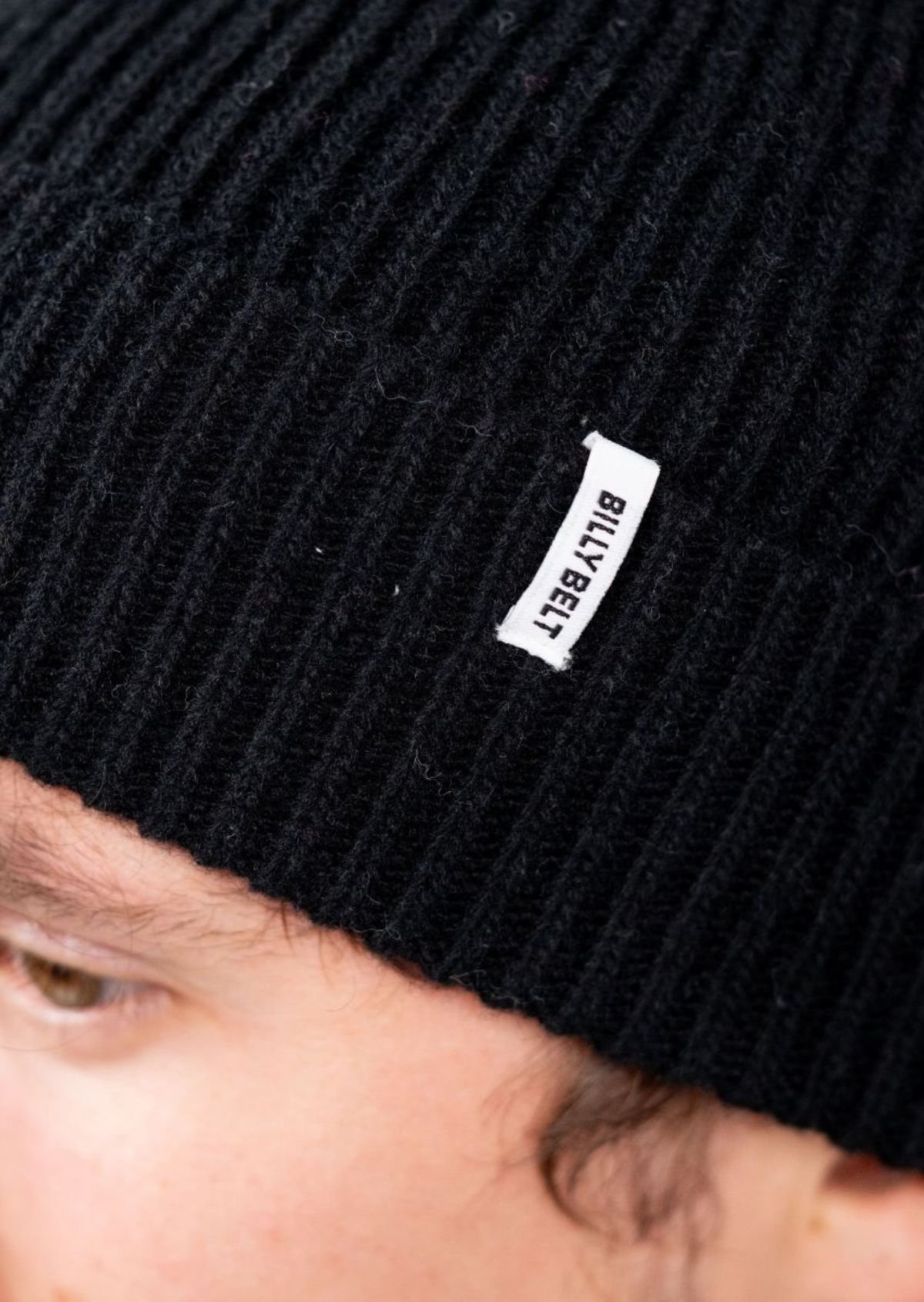 Lamb's wool beanie BILLYBELT Black