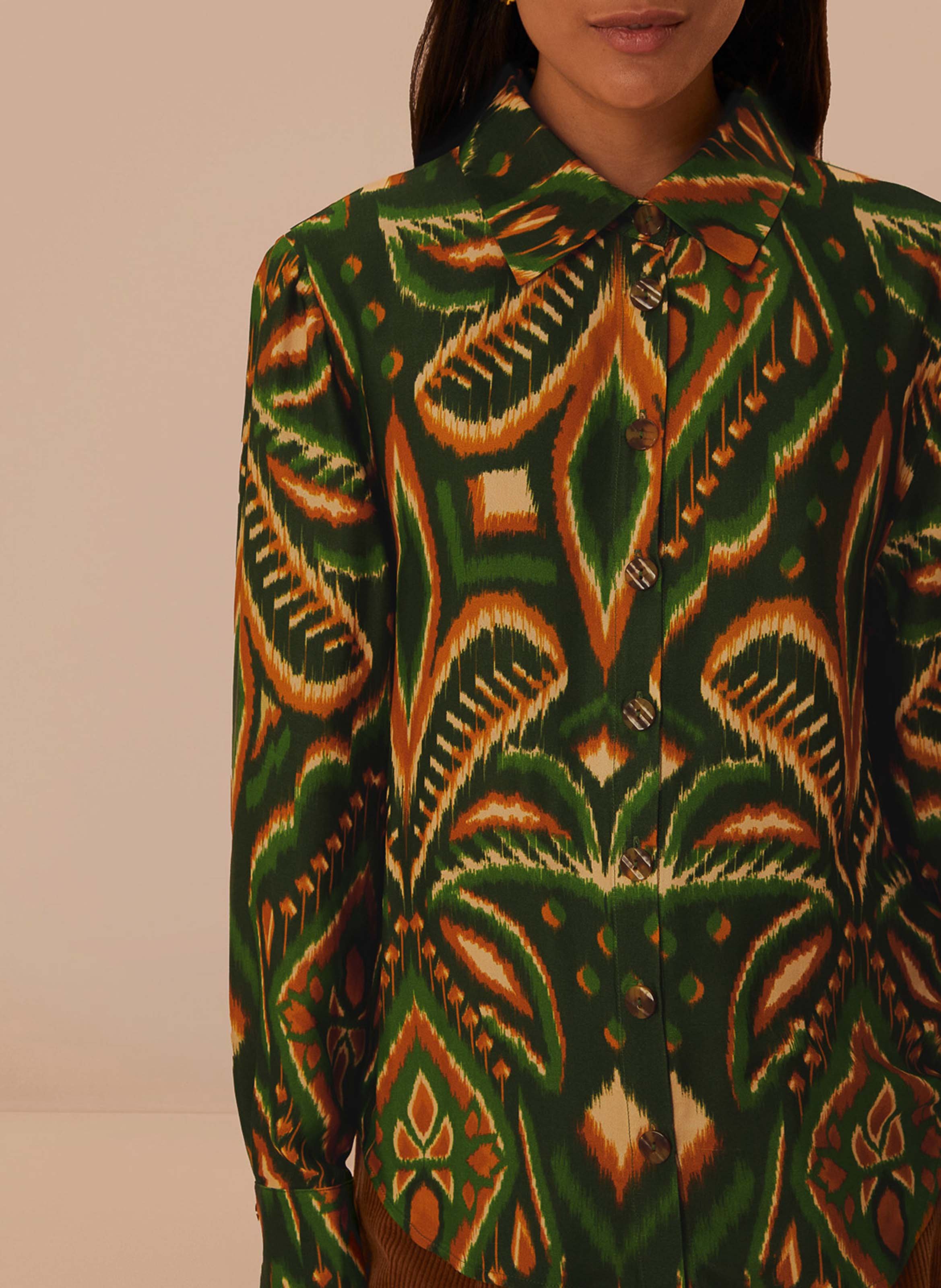 Camden printed shirt FARM RIO Green