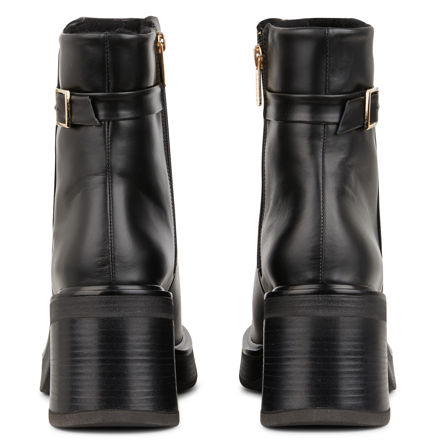 Bianca - Lederstiefeletten BOBBIES Schwarz