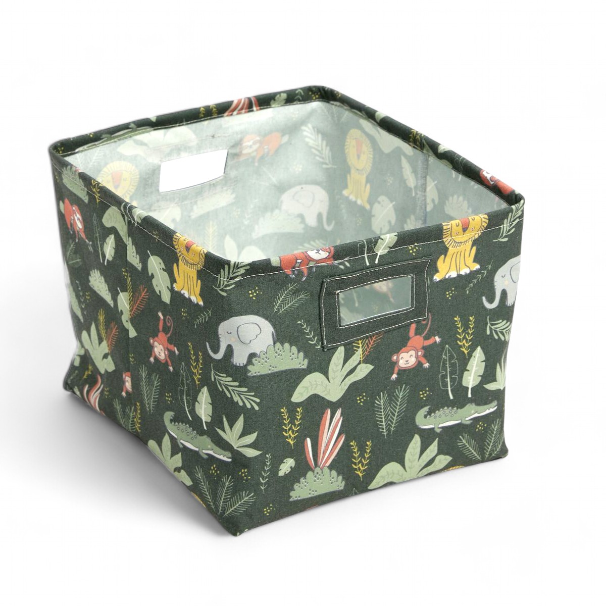 Square storage basket FACTORY Green