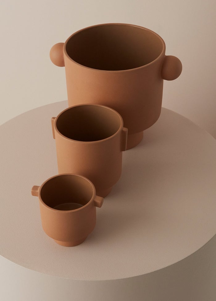 Earthenware pot OYOY LIVING DESIGN Brown