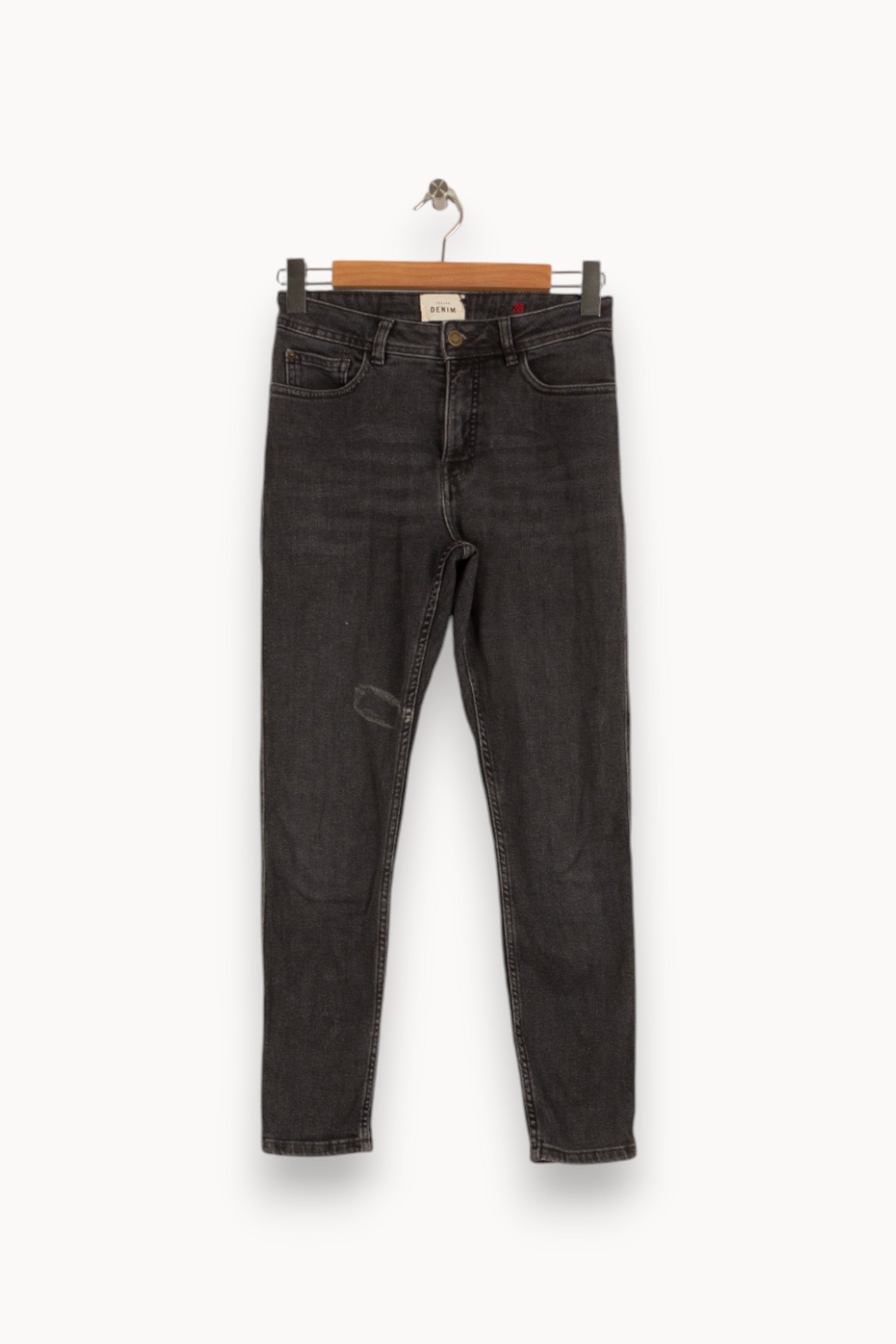 Cropped slim jeans with studs SEZANE - Seconde main Grey