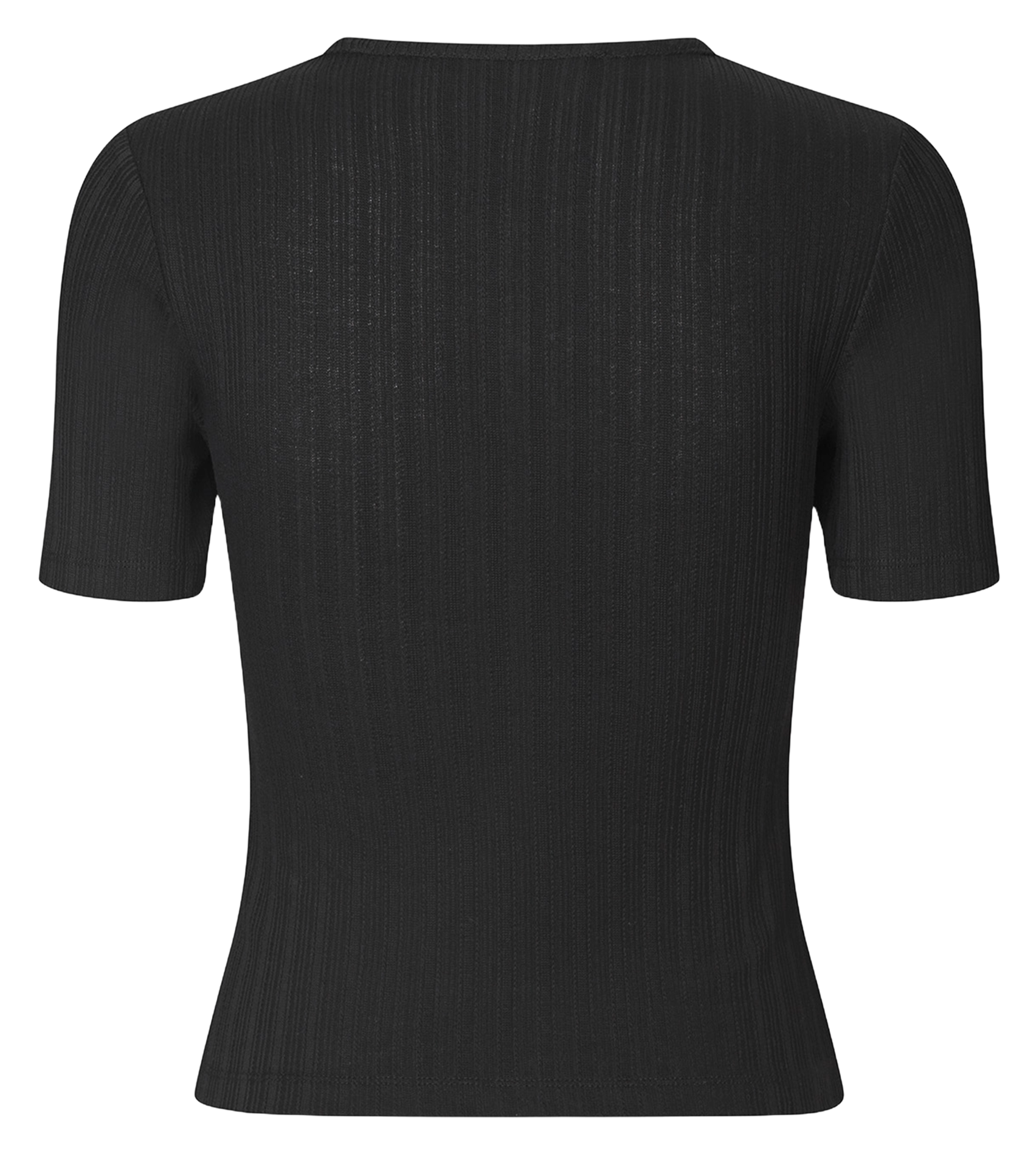 Top moulant en coton bio SAMSOE SAMSOE Noir