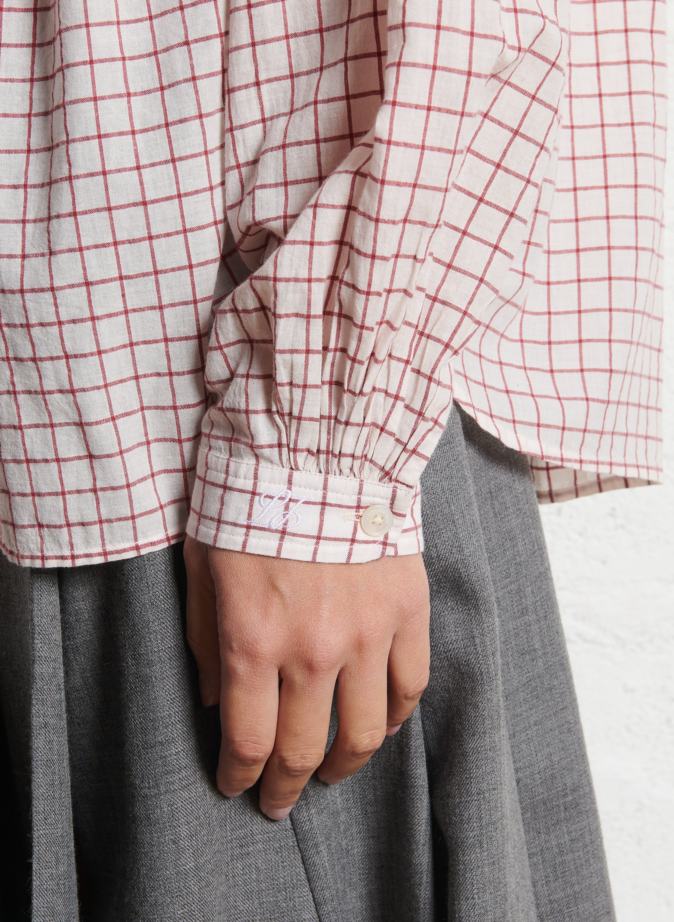 Weite Baumwollbluse LAURENCE BRAS Rot