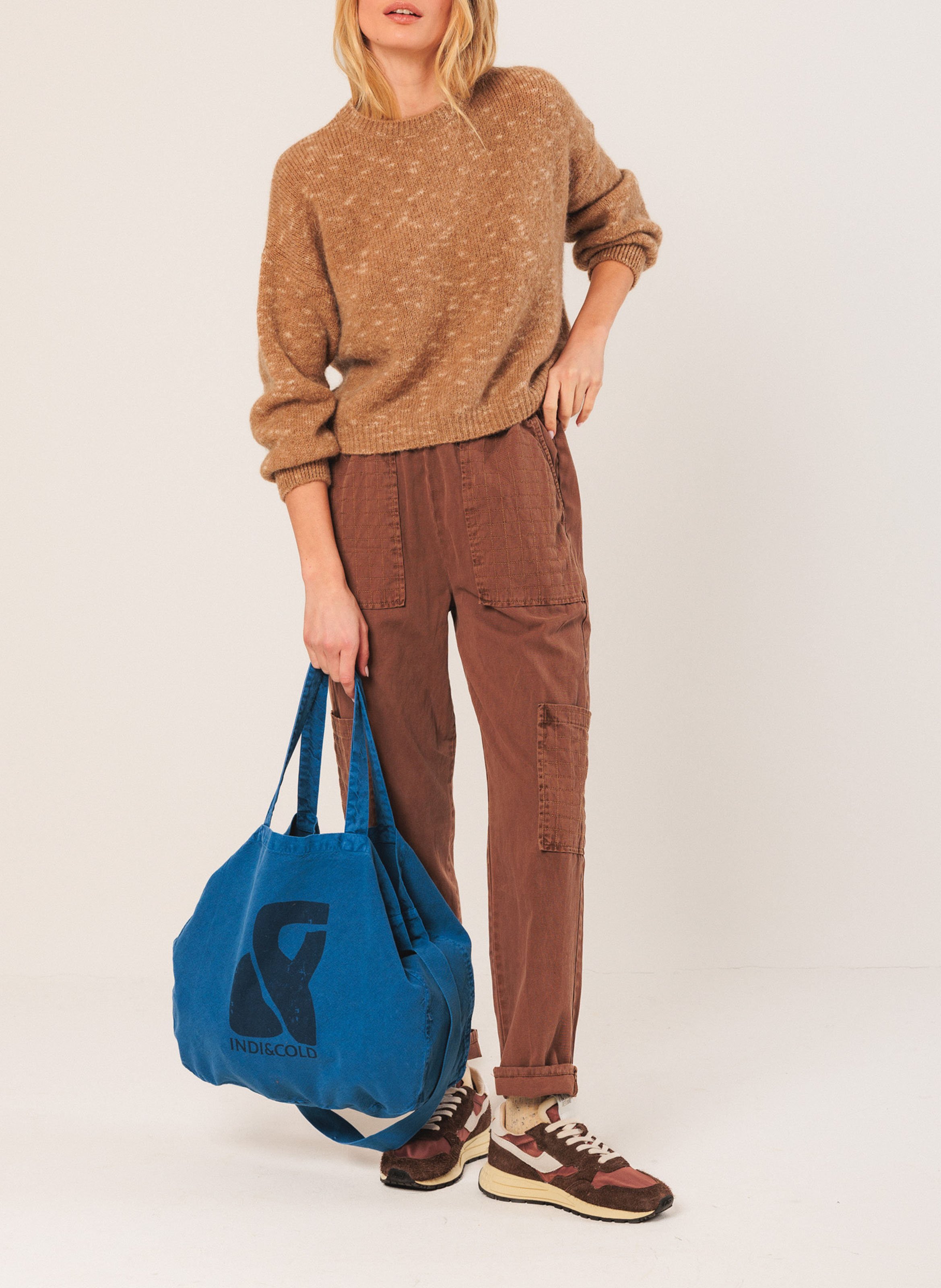 Pull col rond  INDI & COLD Beige