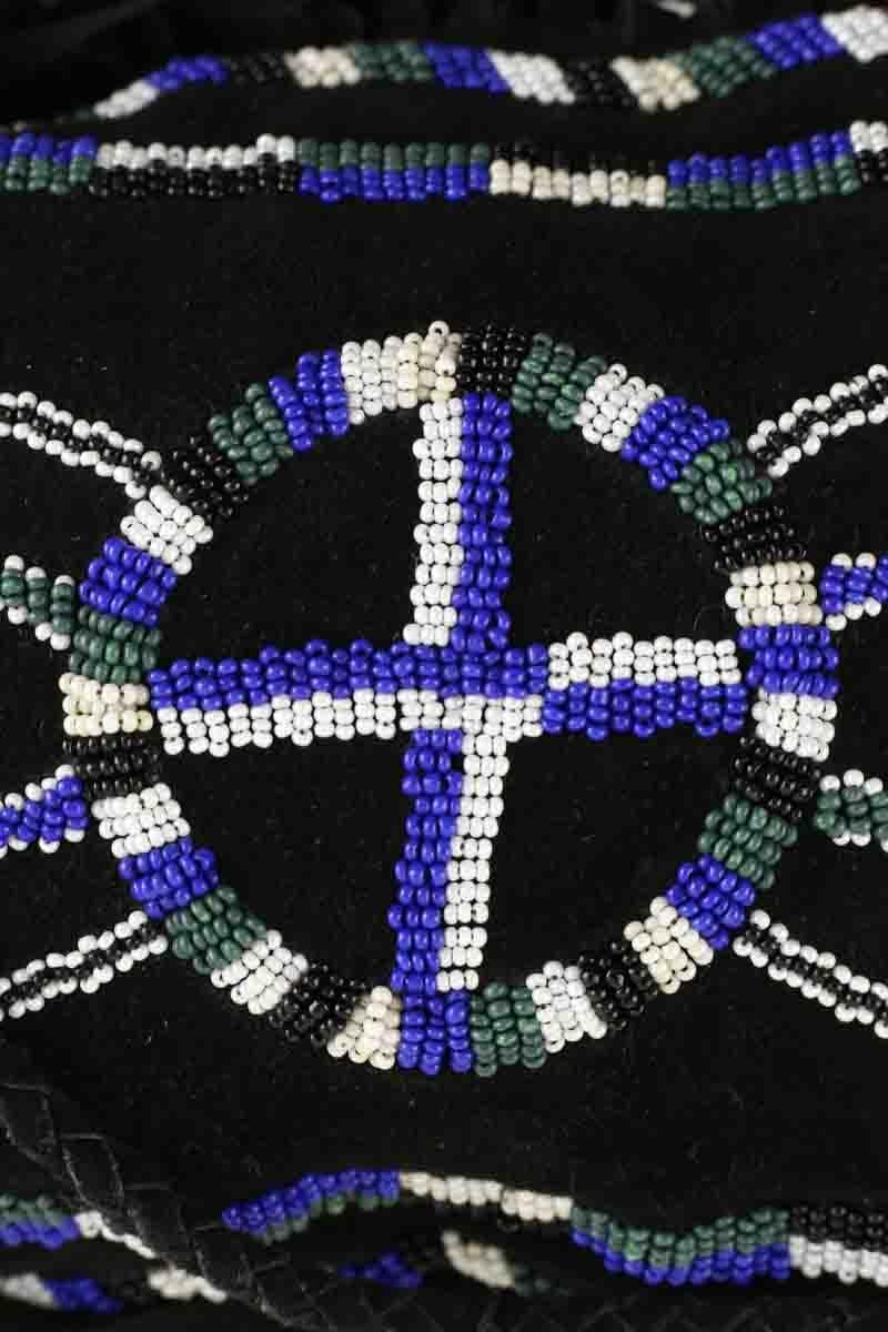 Bari suede shoulder bag ANTIK BATIK - Seconde Main Black